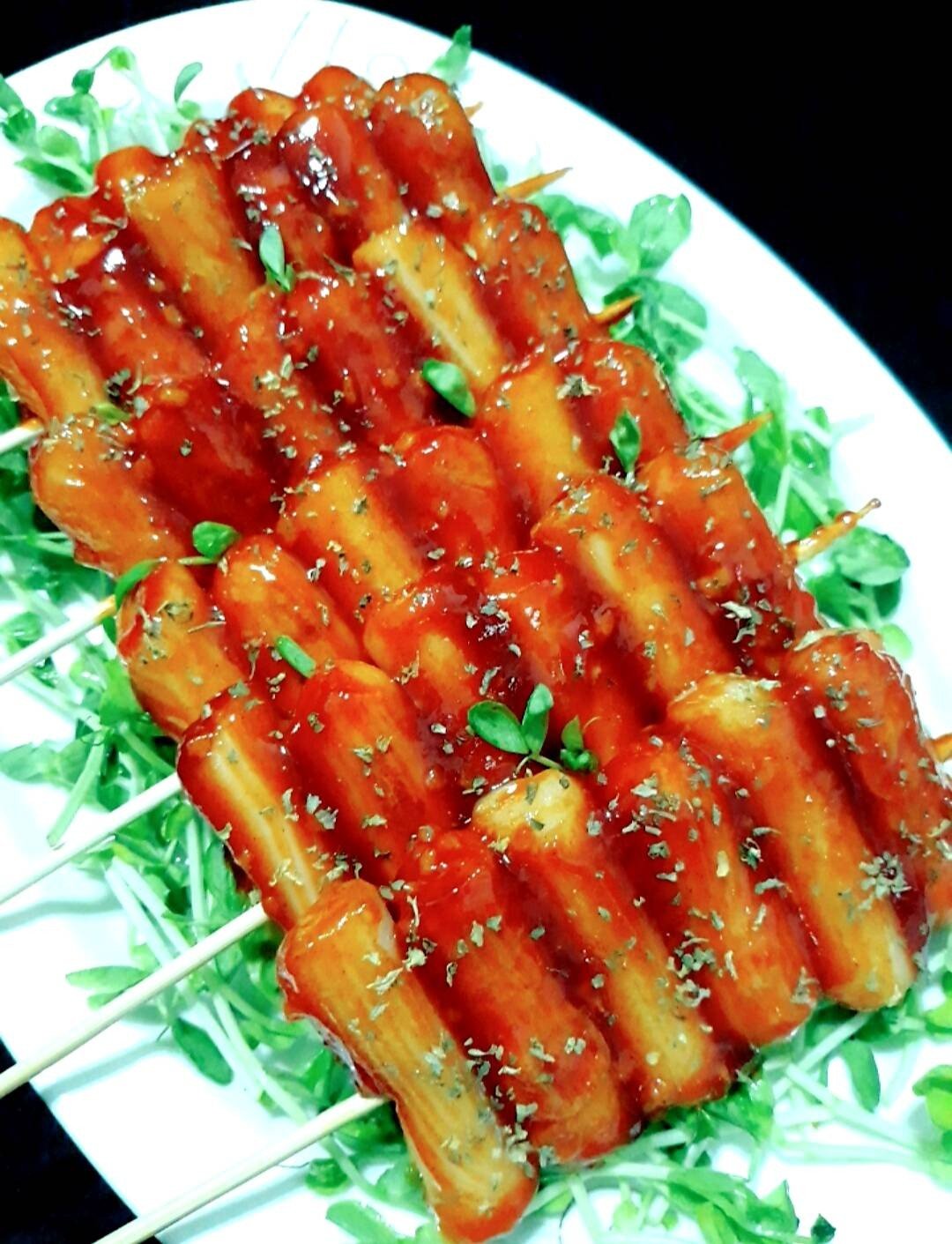 โซต๊อก โซต๊อก So Tteok So Tteok ( Korean Sausage And Rice Cake )