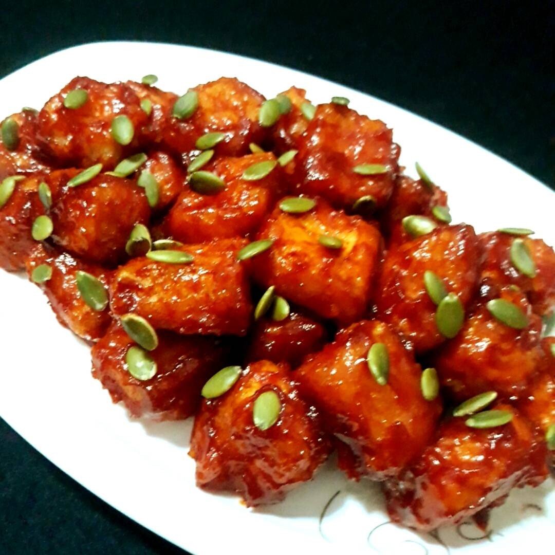 เต้าหู้ทอดกรอบสไตล์เกาหลี/เต้าหู้หวานเผ็ดกรุบกรอบ Dubu - gunjeong 