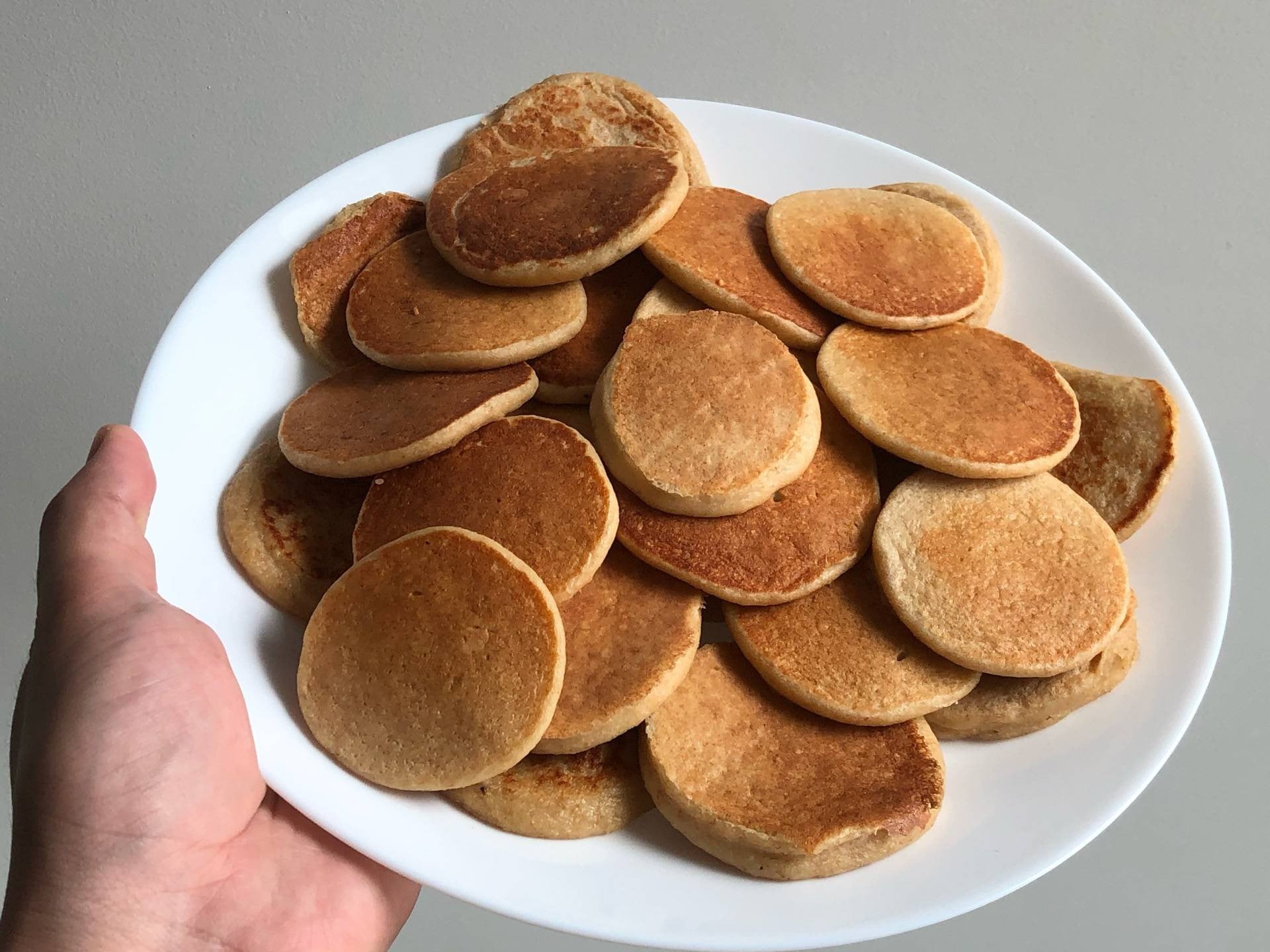 แพนเค้กข้าวโอ๊ตกล้วยหอม