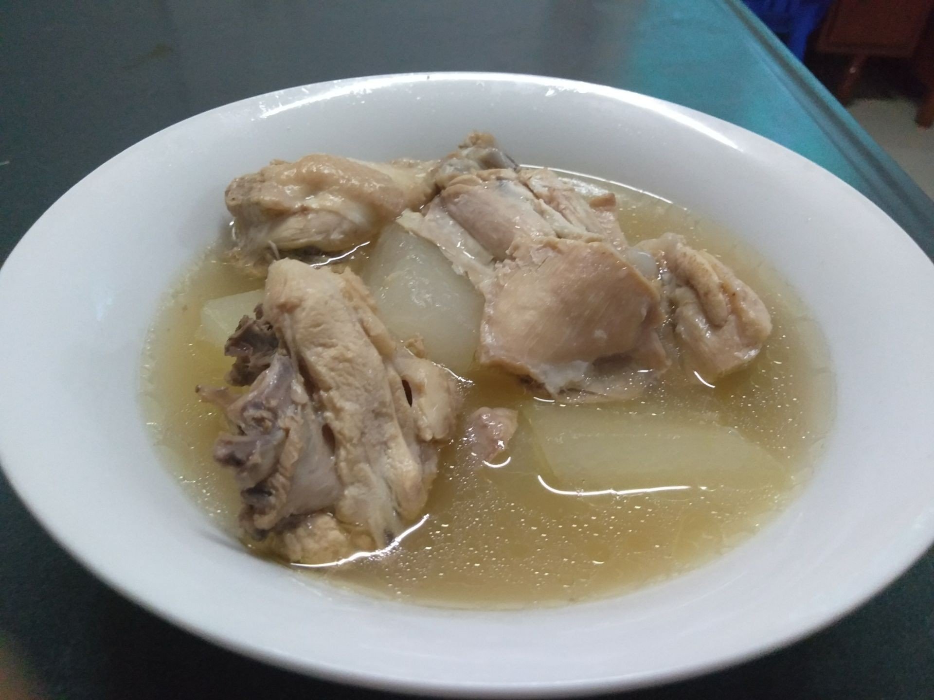 ไก่ต้มฟักมะนาวดอง