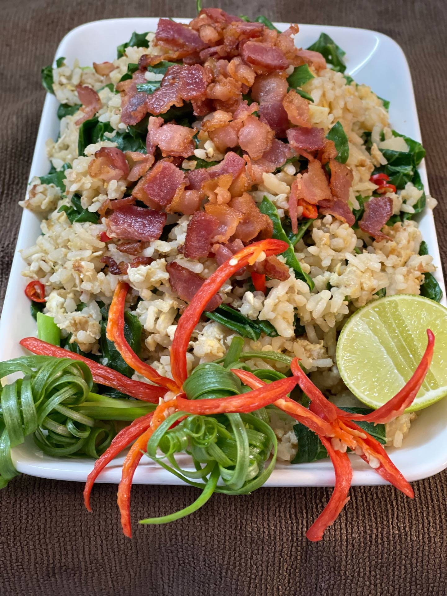 ข้าวผัดเบคอน 🥓