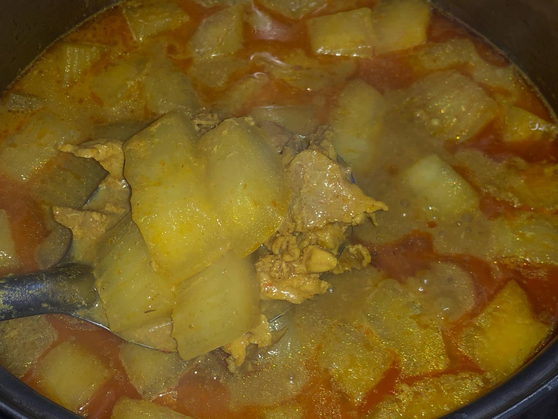 แกงกะหรี่หมูฟักเขียว