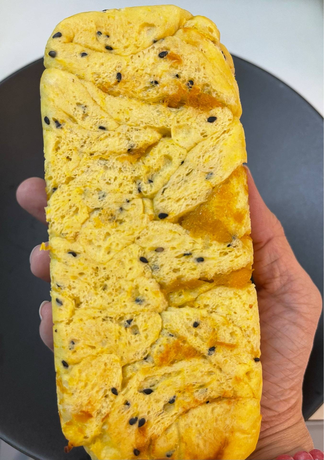 ขนมปังฟักทอง 🎃 แบบ Loaf