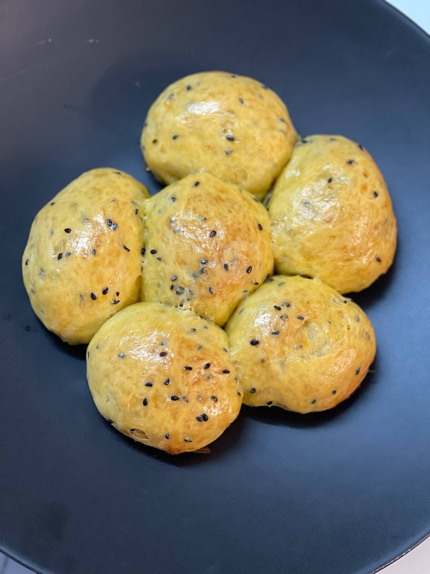 ขนมปังฟักทอง 🎃 แบบ Bun