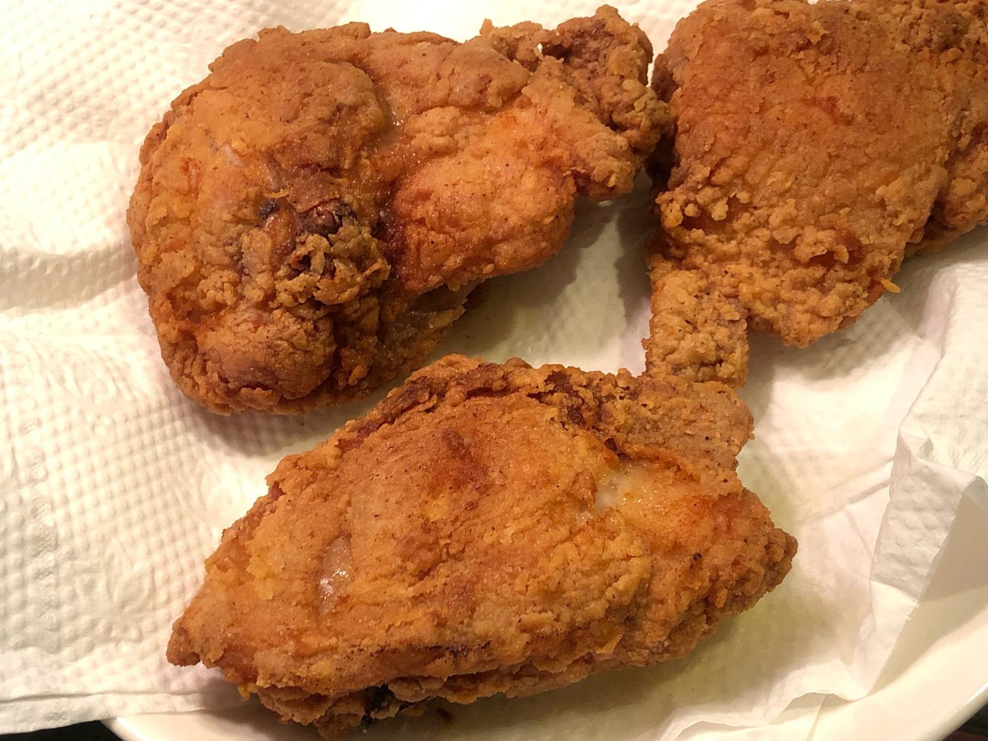 สะโพกไก่กรอบสไปซี่