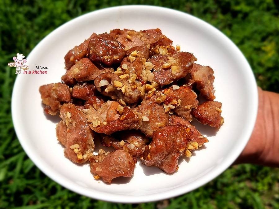 [Philips Airfryer] หมูกระเทียม