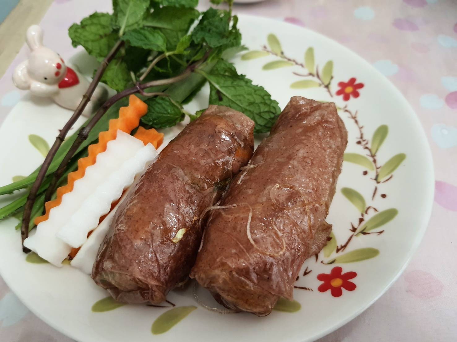 ปอเปี๊ยะเวียดนามแป้งข้าวไรซ์เบอรี่ทอด