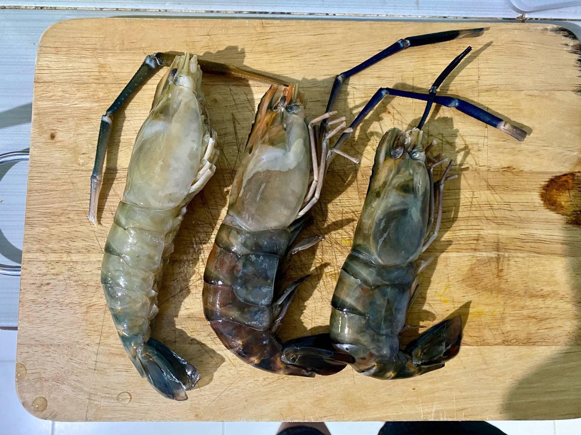 กุ้งแม่น้ำย่าง+กุ้งล็อบเตอร์นึ่ง+น้ำจิ้มซีฟู้ต