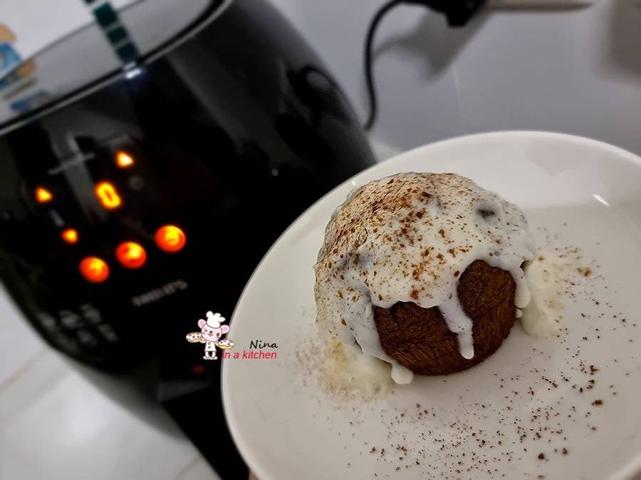 [Philips Airfryer] ฟัดจ์บราวนี่ซอสนมสด