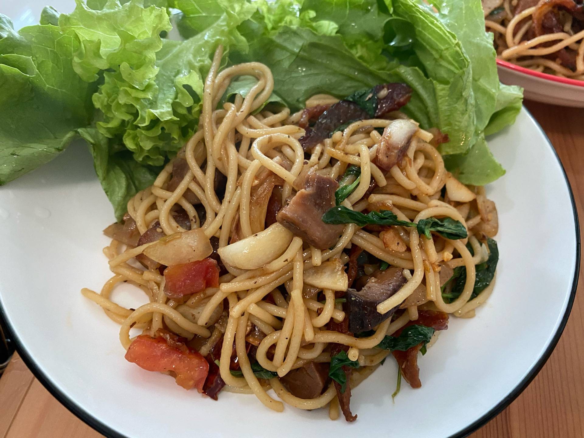 สปาเก็ตตี้ผัดพริกกระเทียม