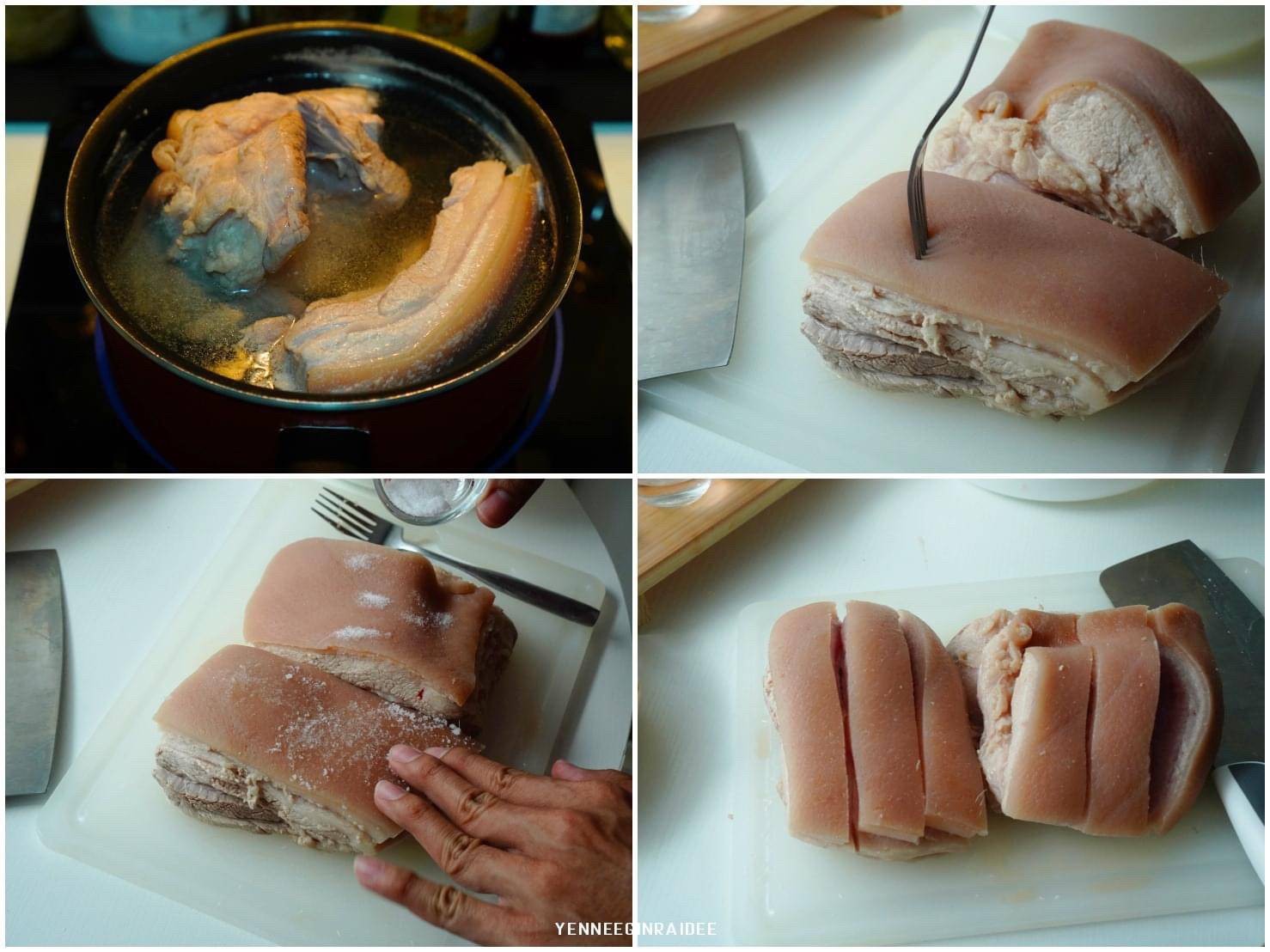 สูตร กะเพราหมูกรอบ หมูกรอบจากหม้อทอดไร้น้ำมัน