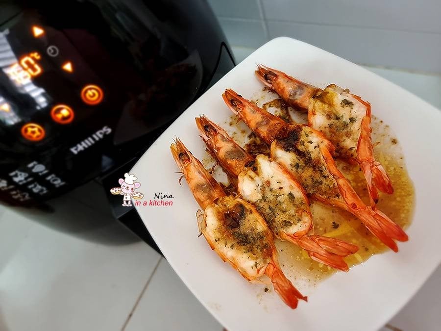 [Philips Airfryer] กุ้งอบเนยกระเทียม