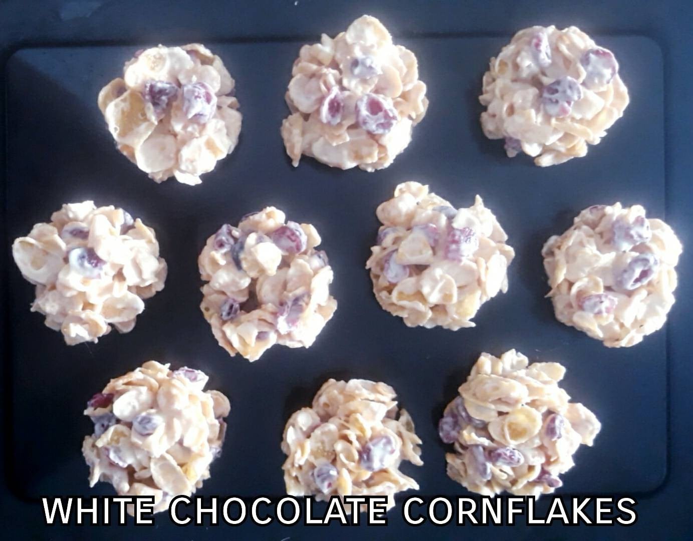 คอร์นเฟลกไวท์ช็อคโกแลต cornflake white chocolate