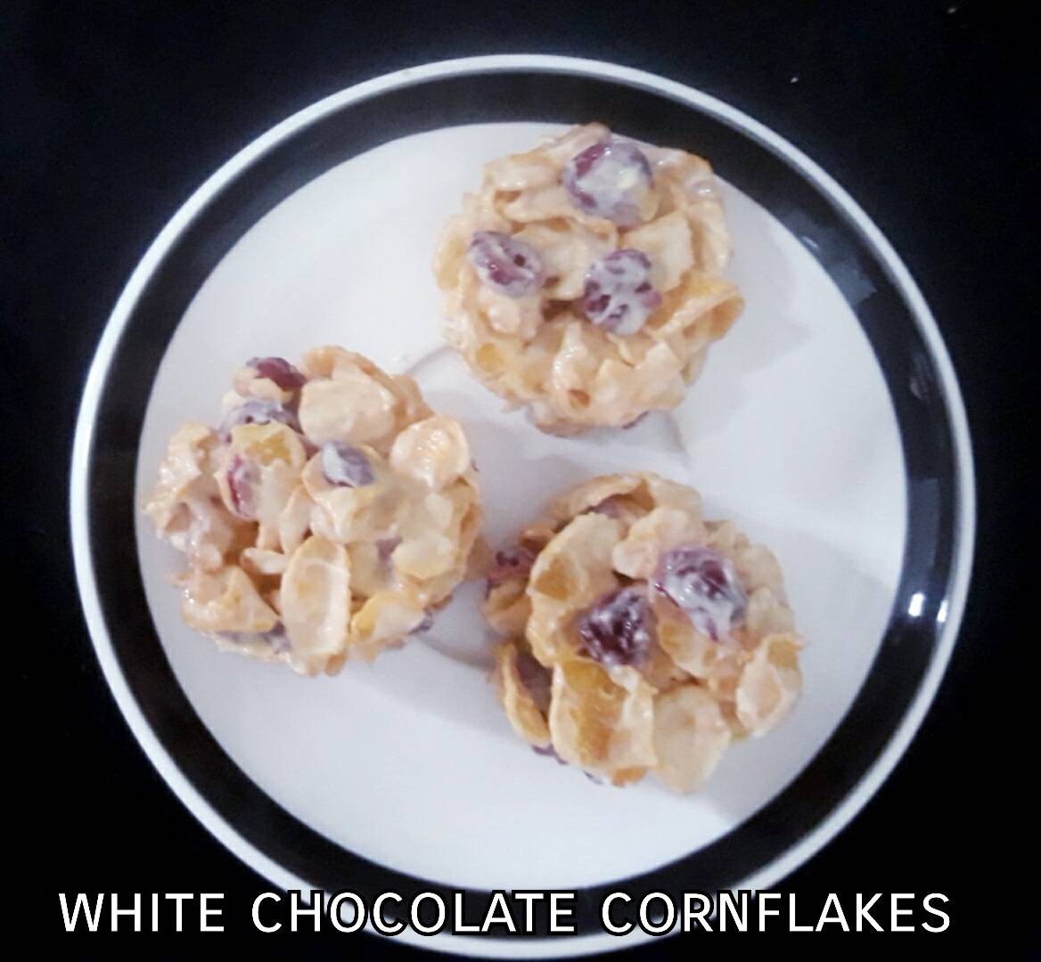 คอร์นเฟลกไวท์ช็อคโกแลต cornflake white chocolate