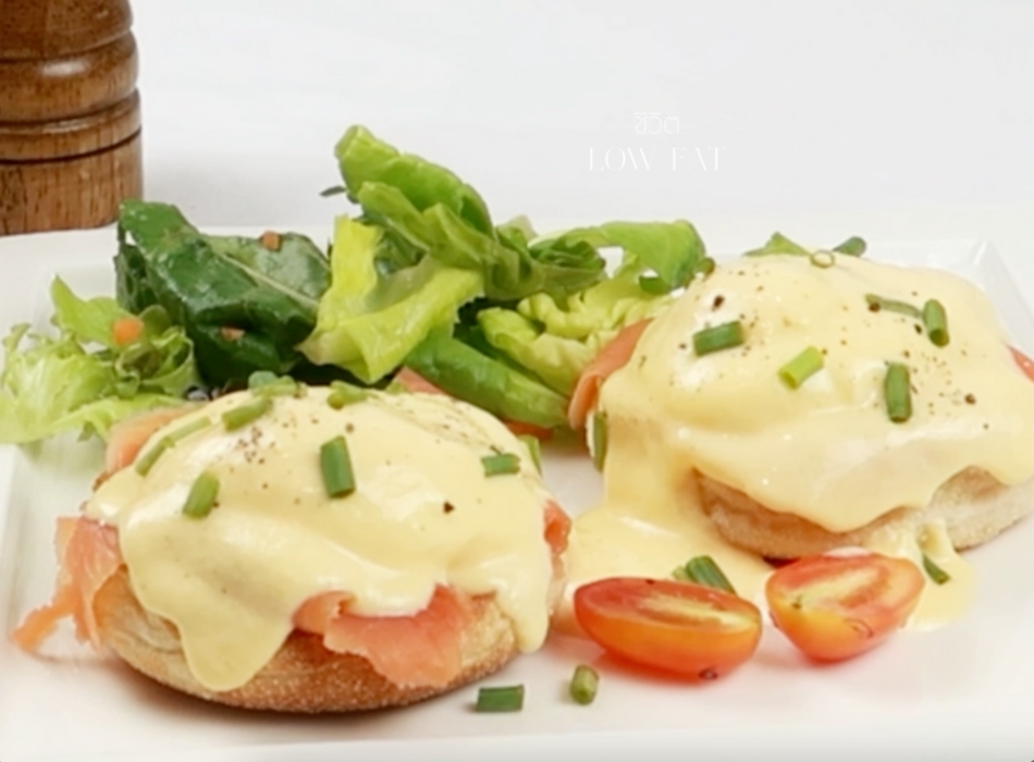 Low-fat Smoked Salmon Egg Benedict