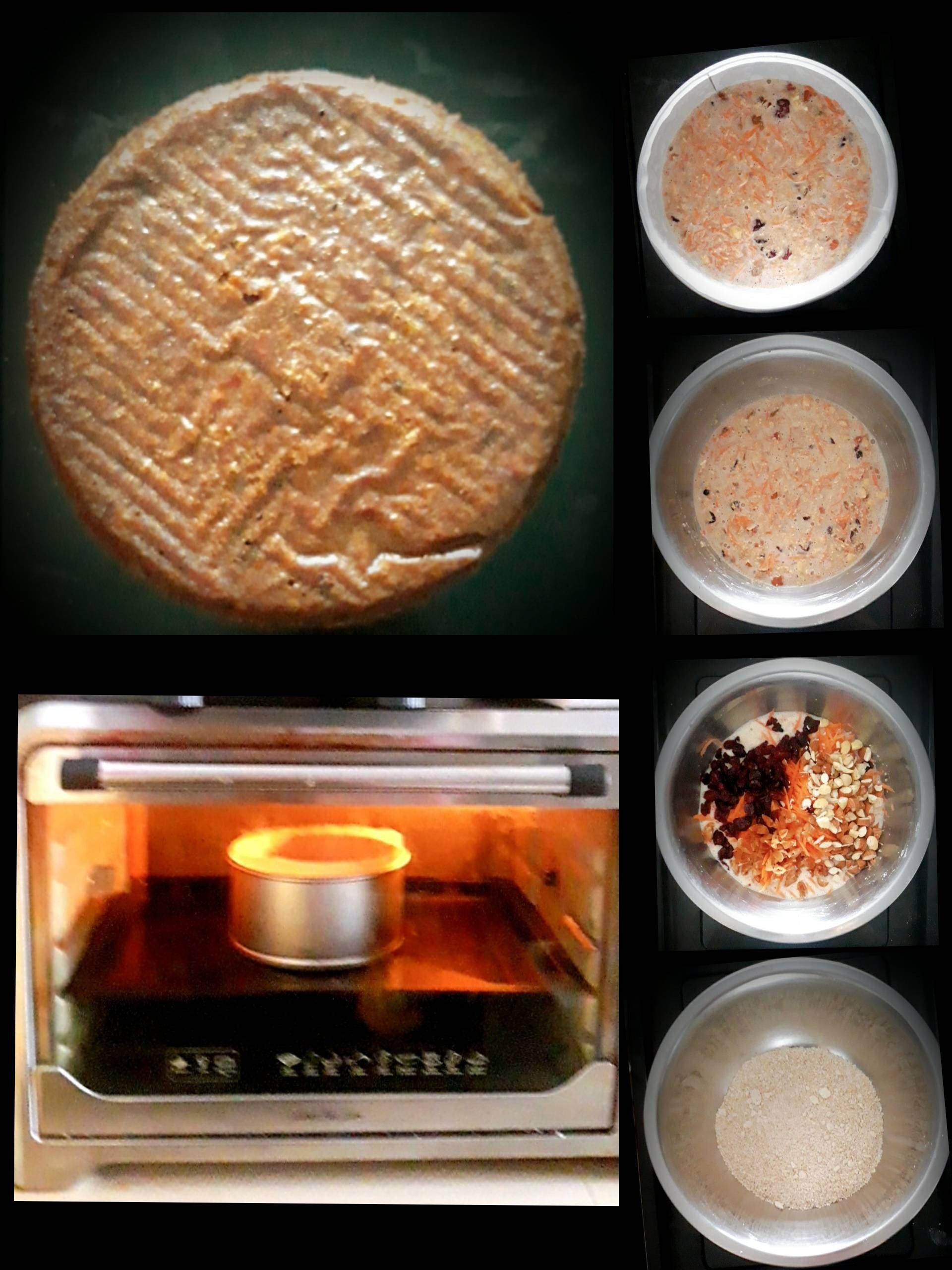 เค้กแครอทข้าวโอ๊ตเพื่อสุขภาพ ( Healthy oatmeal carrot cake )