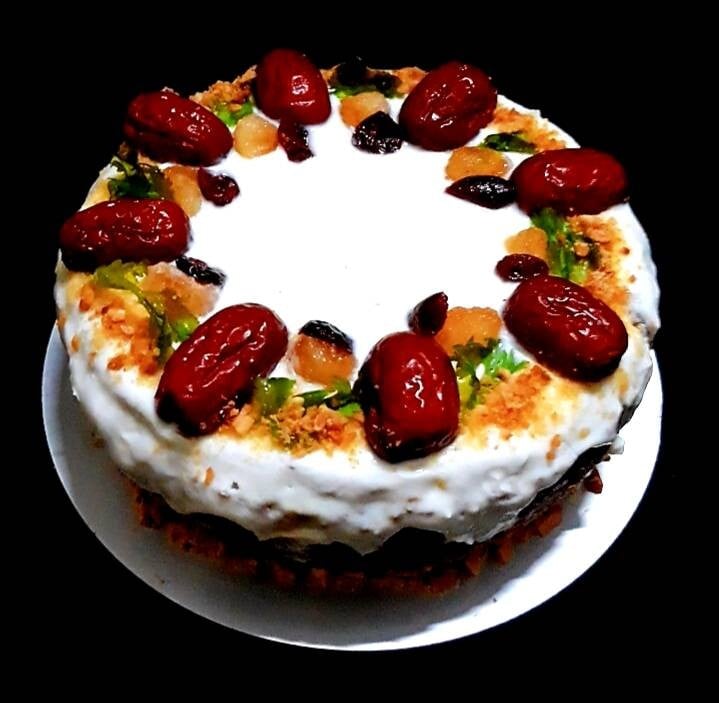 เค้กแครอทข้าวโอ๊ตเพื่อสุขภาพ ( Healthy oatmeal carrot cake )