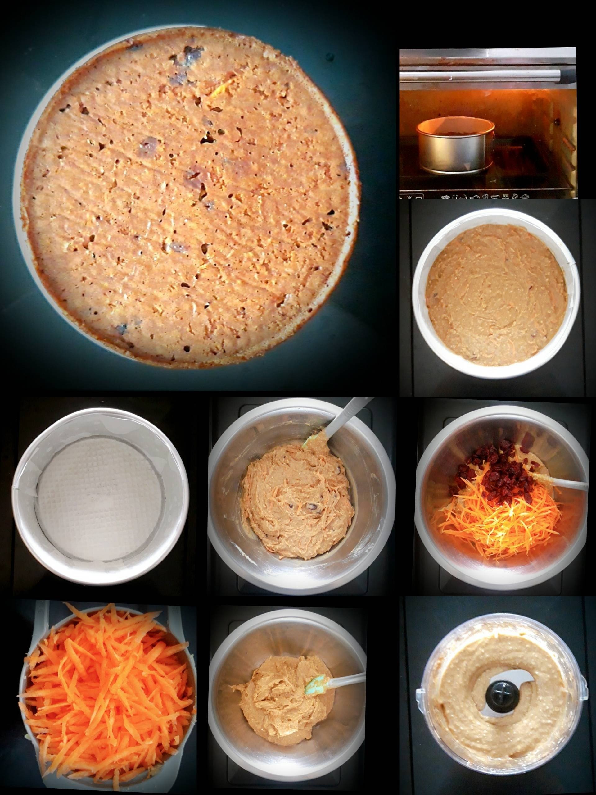 เค้กแครอท🥕ข้าวโอ๊ตมันหวาน🍠(Carrot oatmeal cake with sweet potatoes)