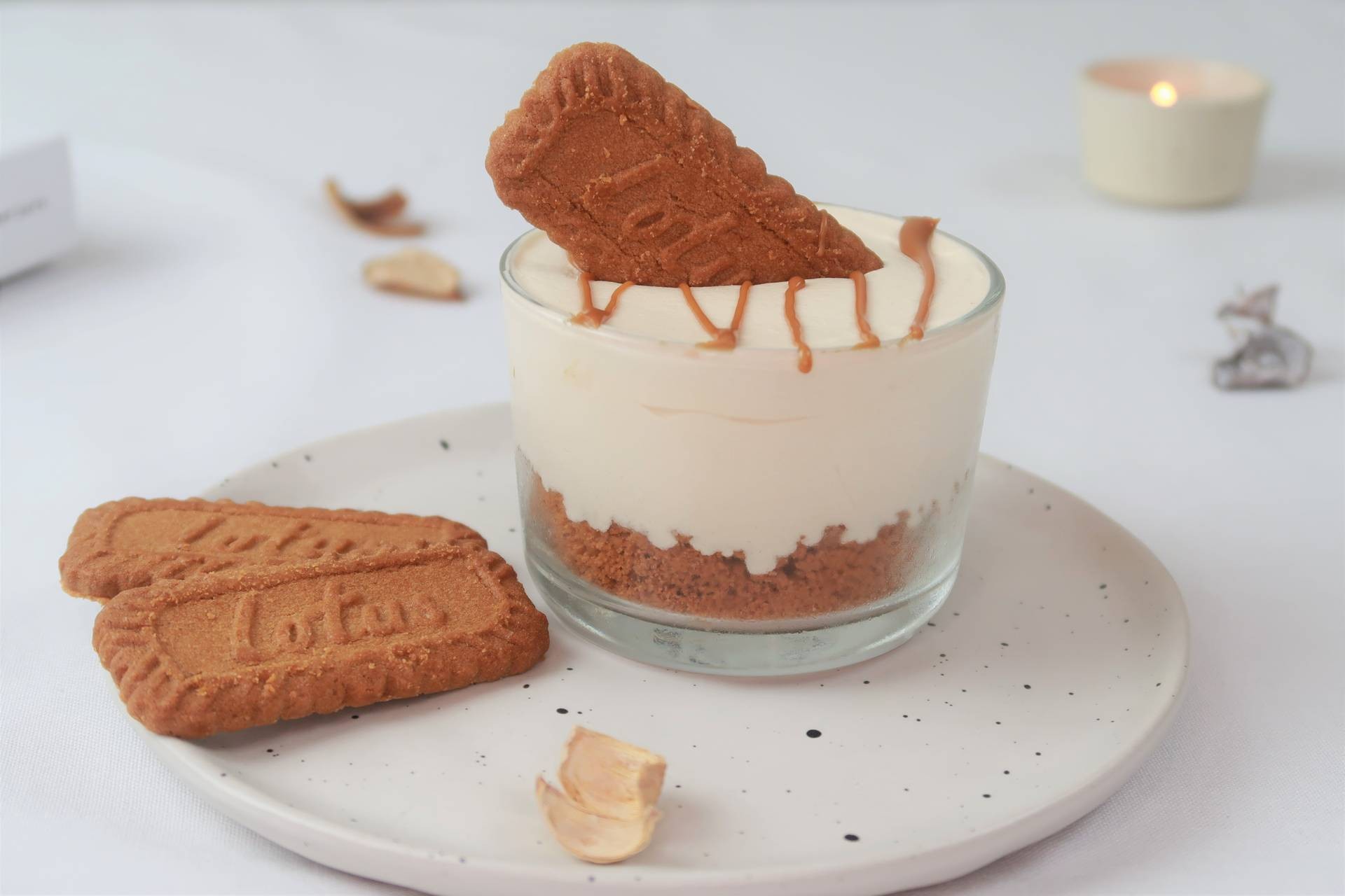 Low-fat Biscoff Cream Pot