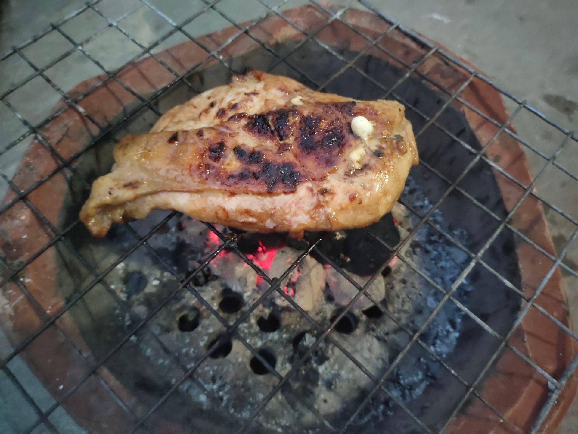 ไก่ย่างหมักน้ำมันงา