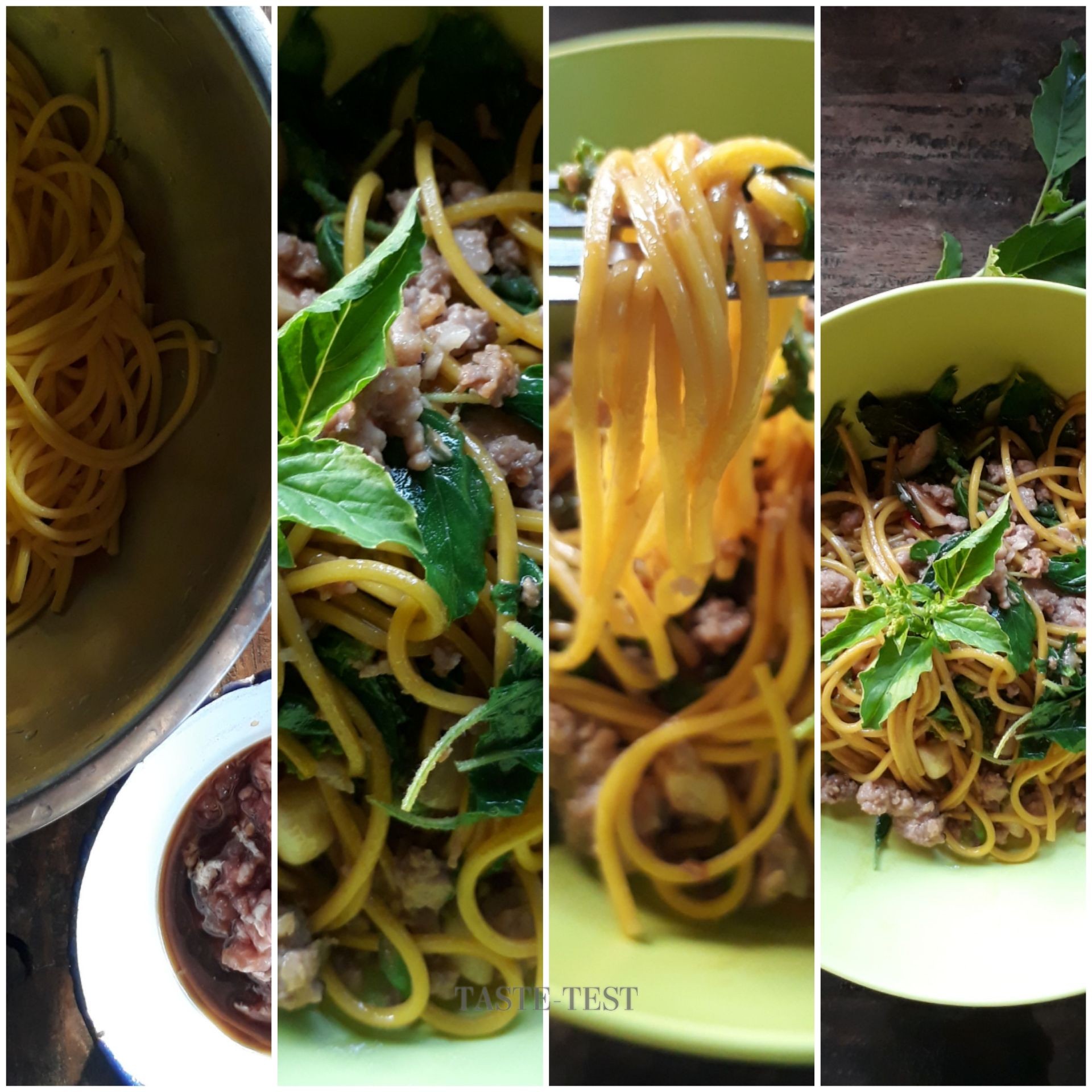 ผัดหมี่ซั่วใบกระเพรา 🍲🌿