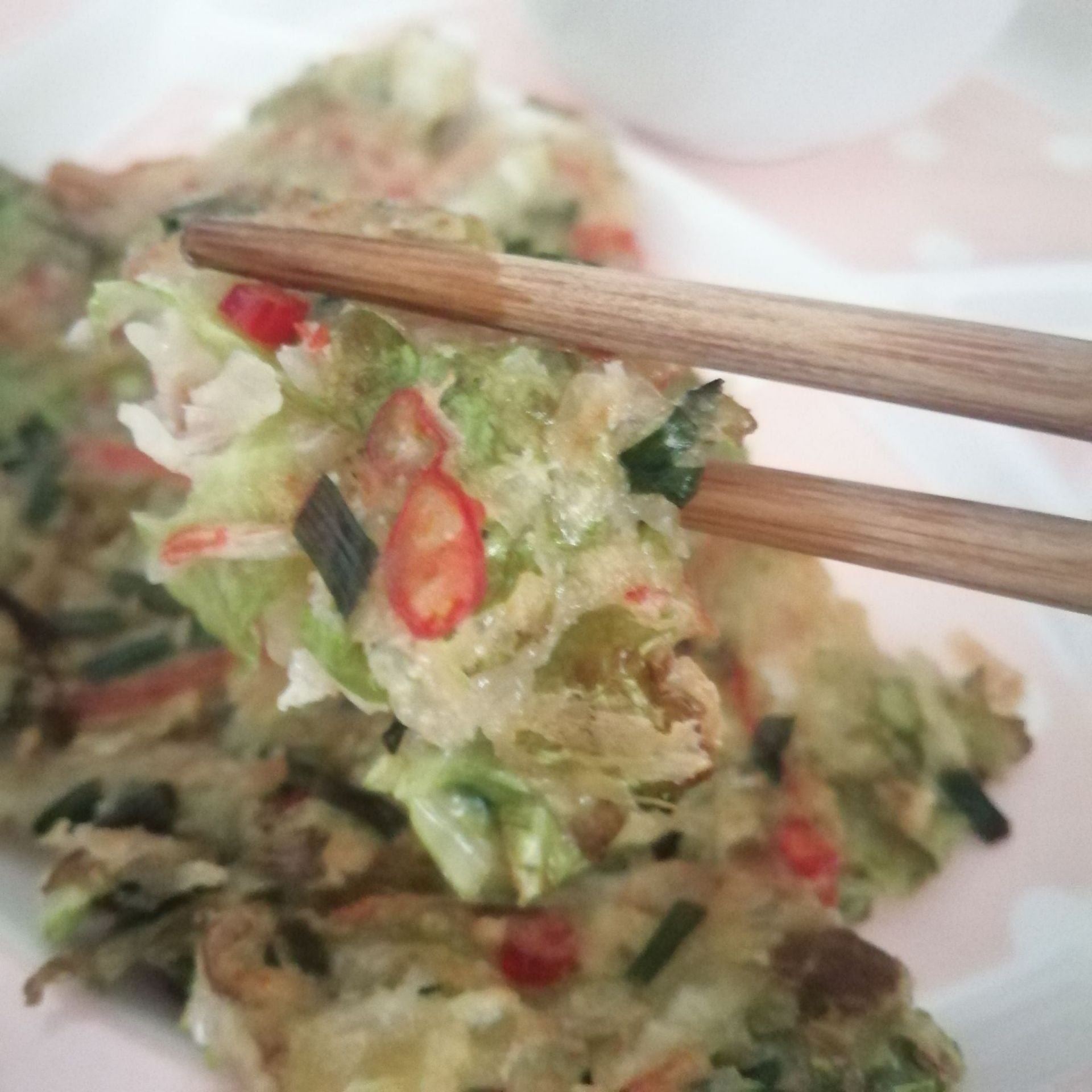 ผักกาดขาว แป้งทอด 🥦🍳🌮