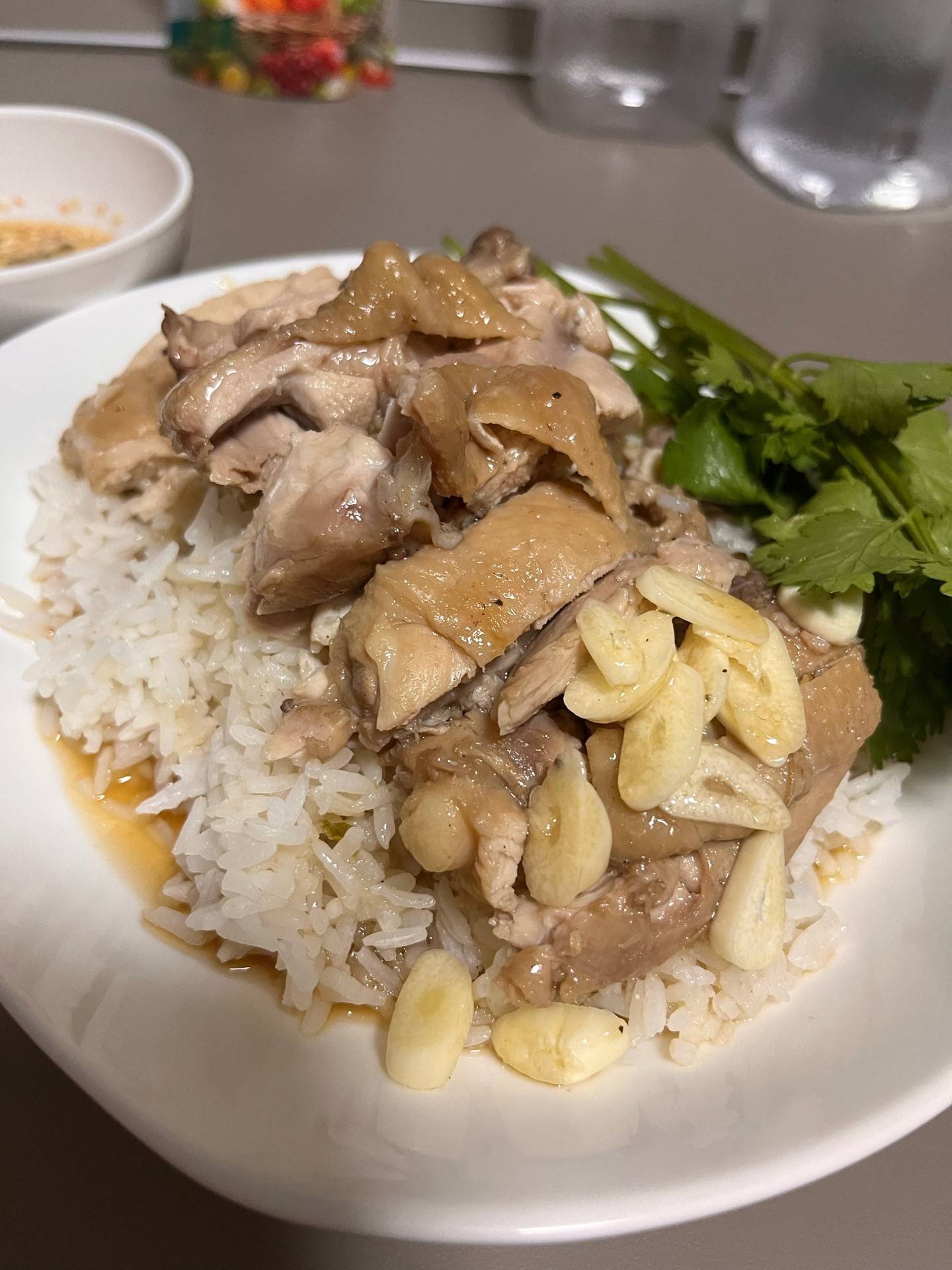 ไก่ต้มน้ำปลา