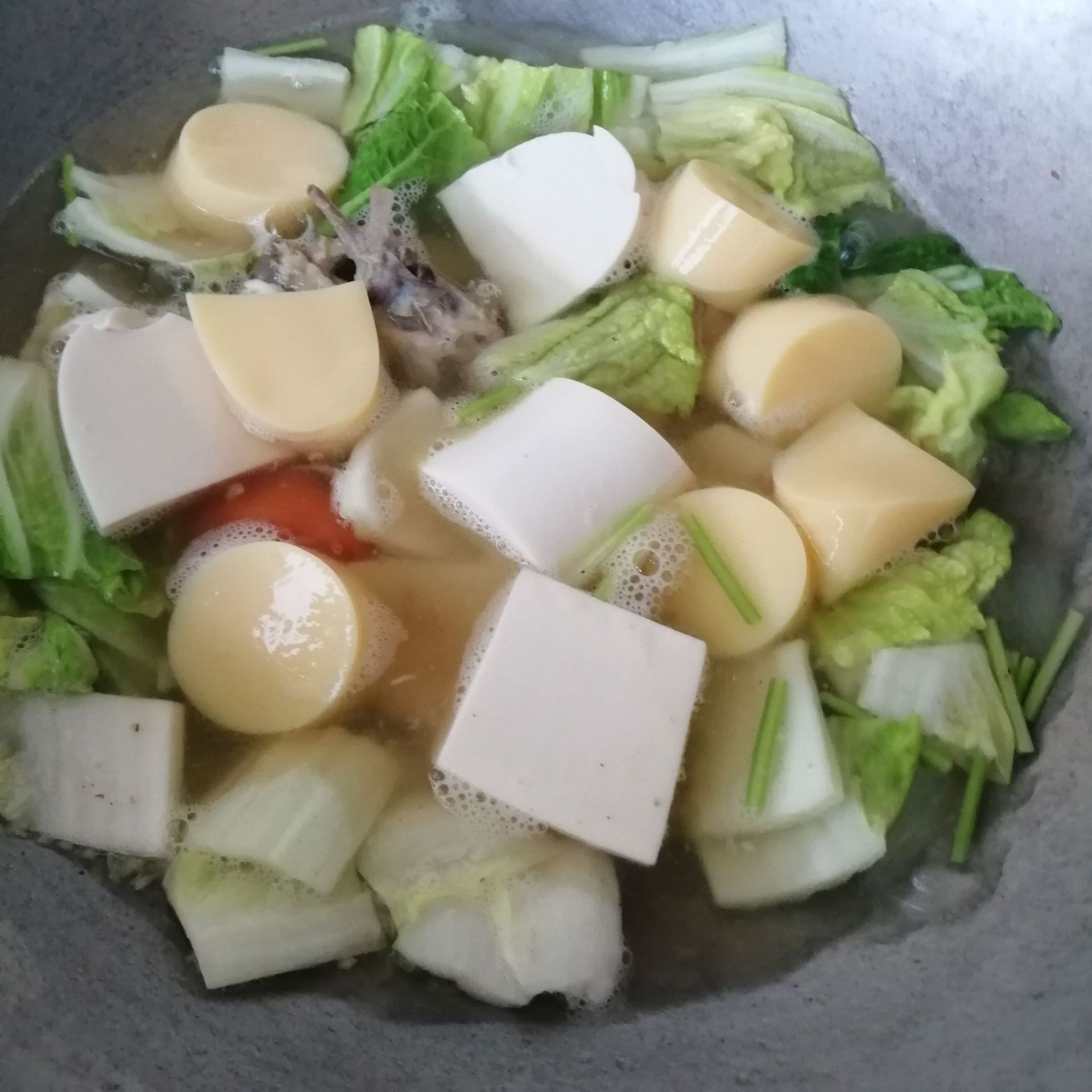 แกงจืดผักกาดขาวเต้าหู้ขาว/ไข่