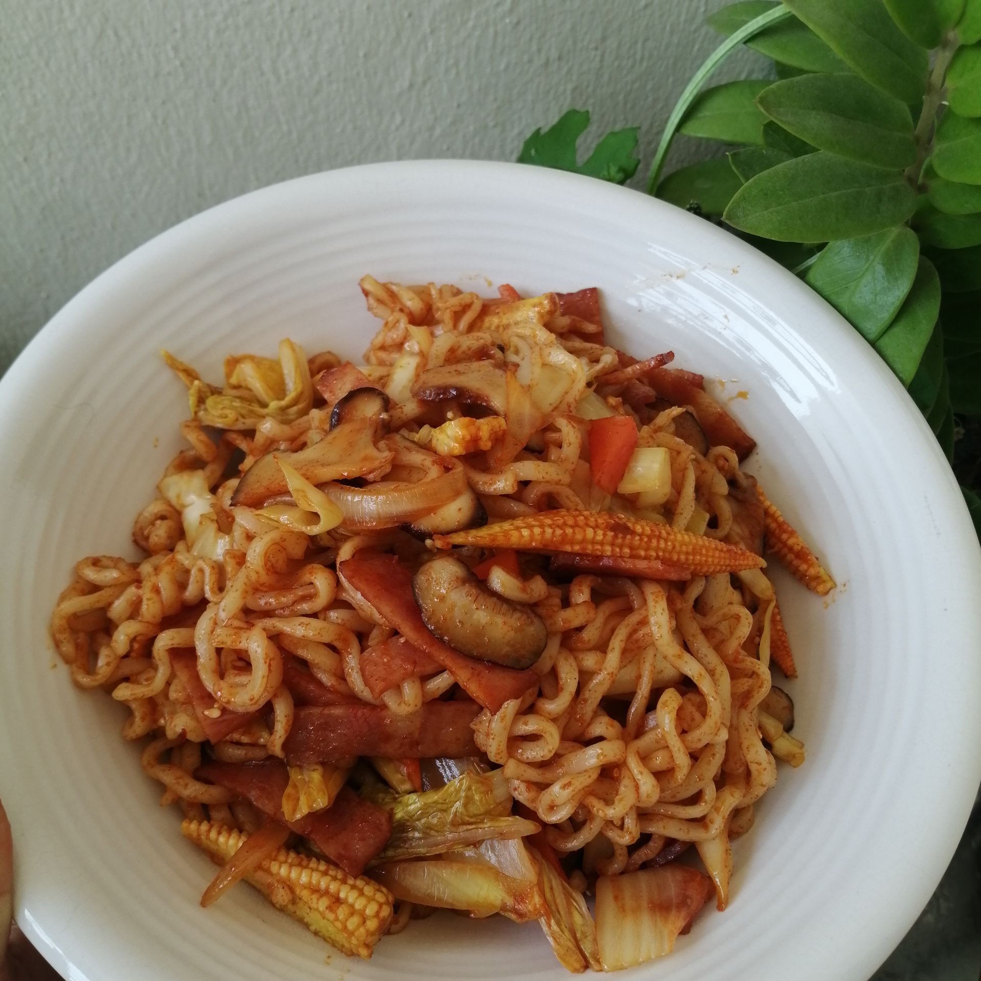 บะหมี่กึ่งผัดพริกเกาหลี