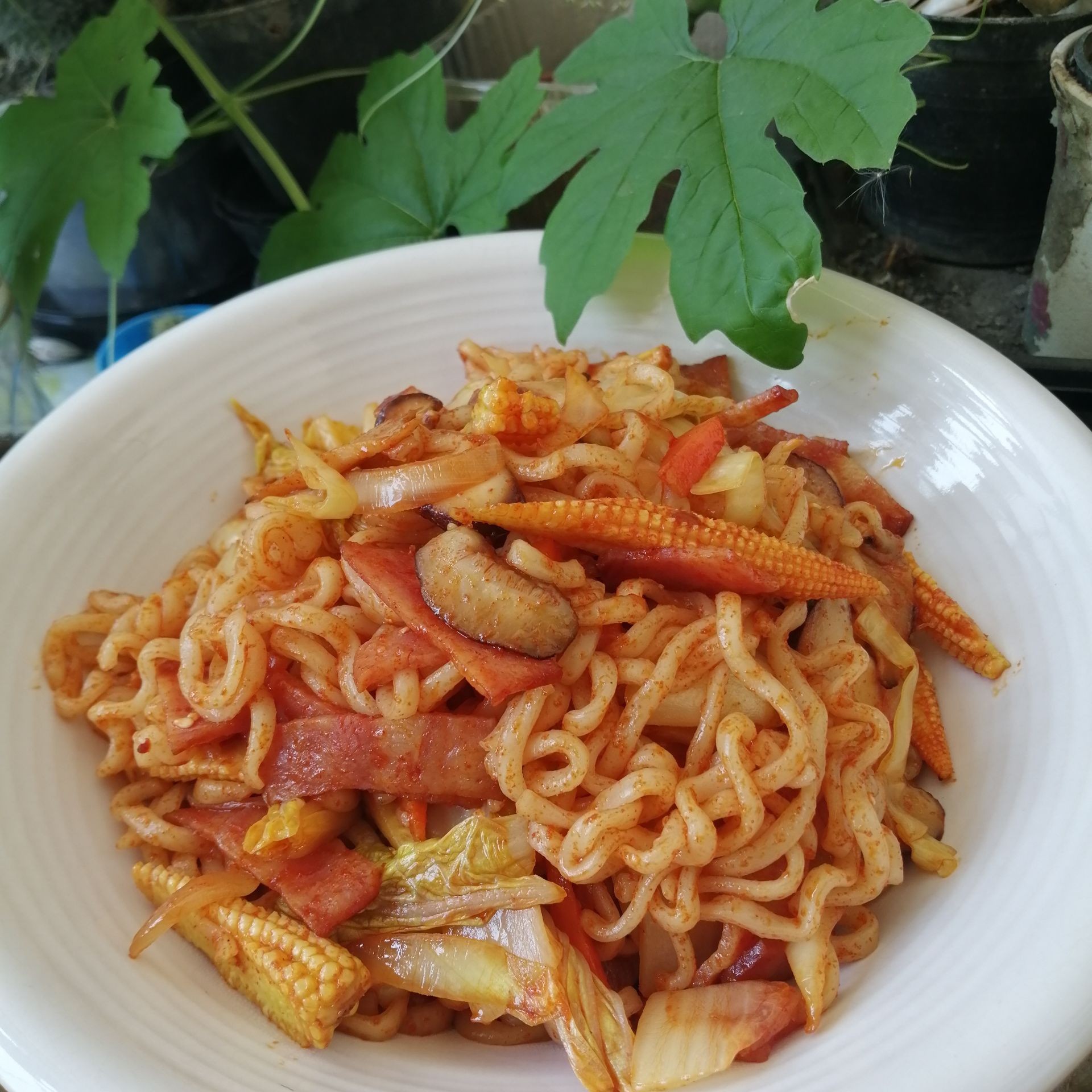 บะหมี่กึ่งผัดพริกเกาหลี