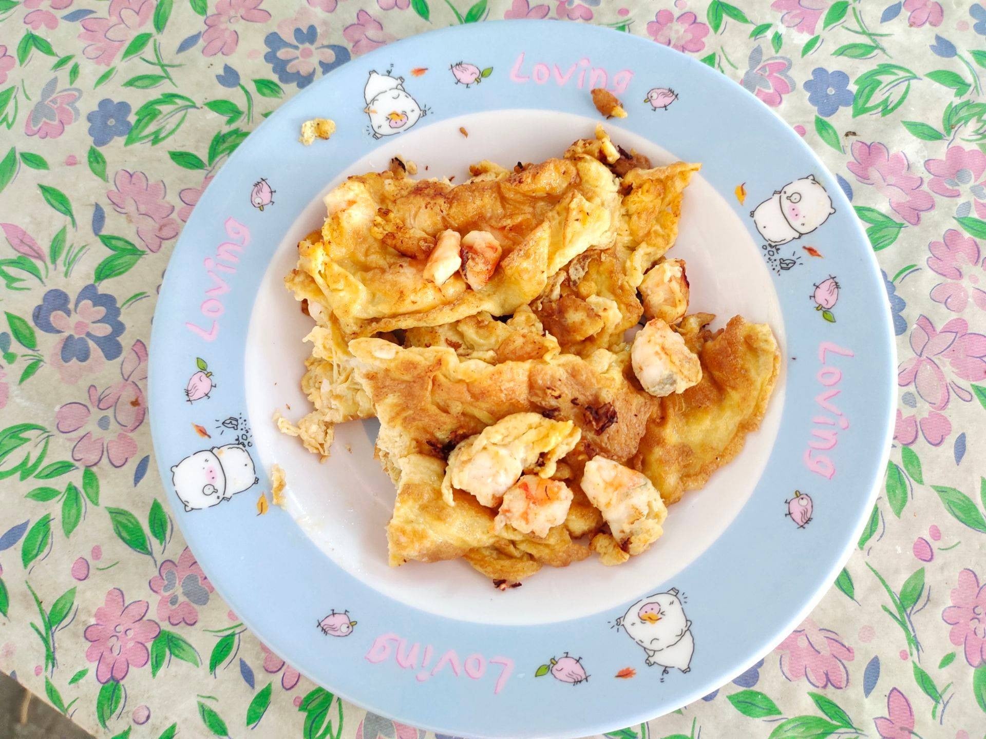 ไข่เจียวกุ้ง