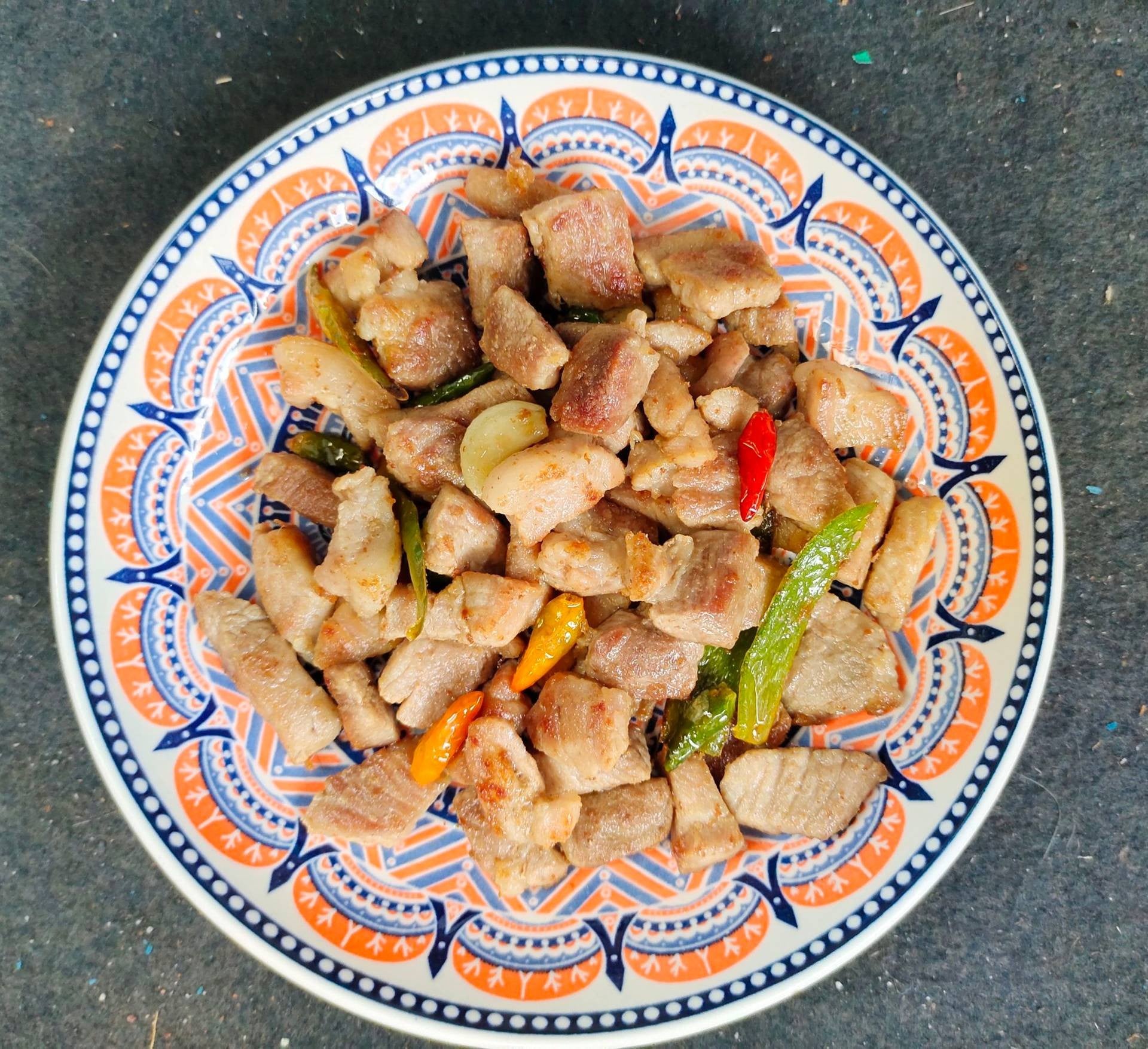 สันนอกหมูคั่วพริกเกลือ