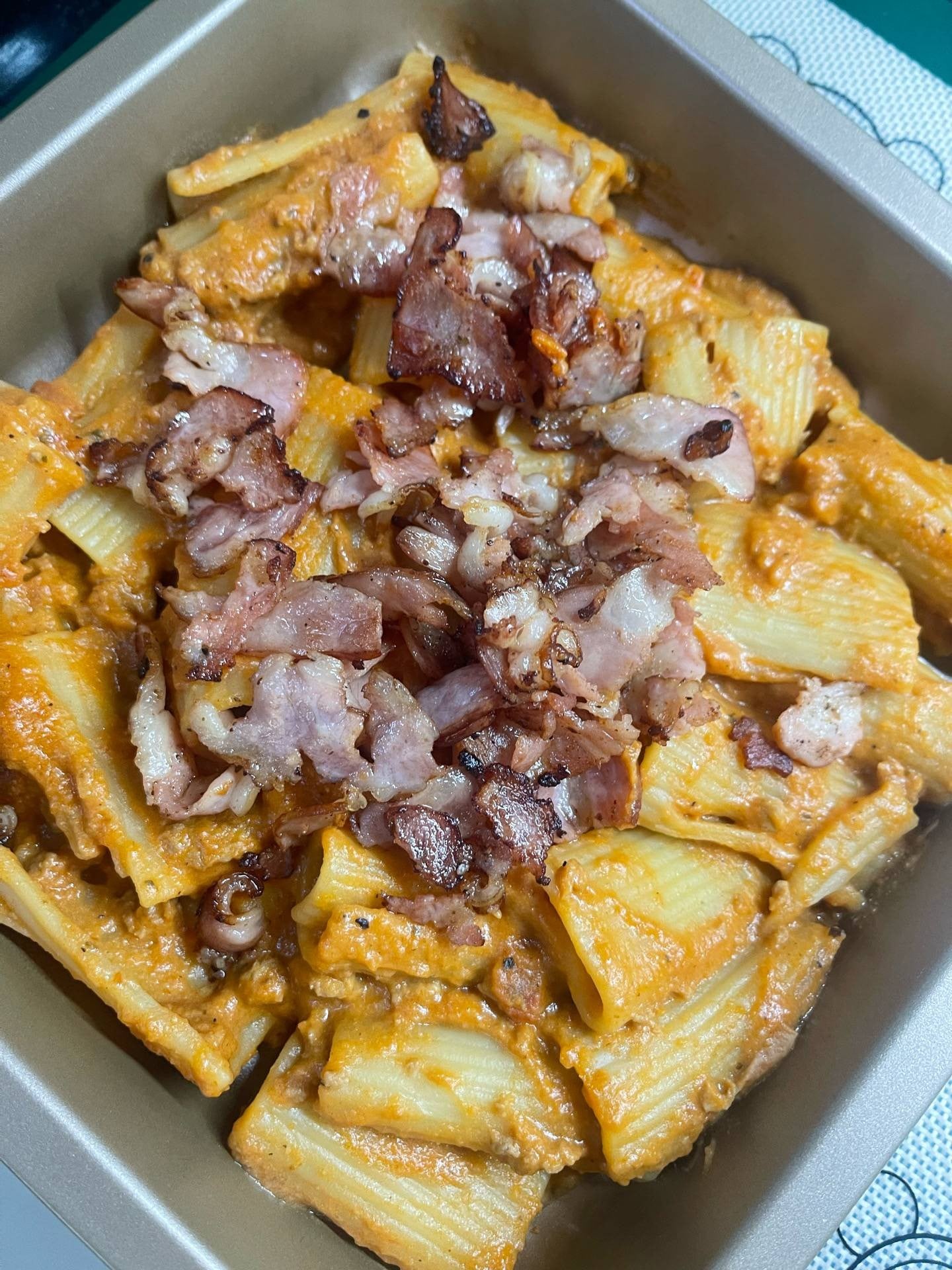 มักกะโรนีอบชีสเบคอน 🥓 อร่อยมาก ไม่สนแคล