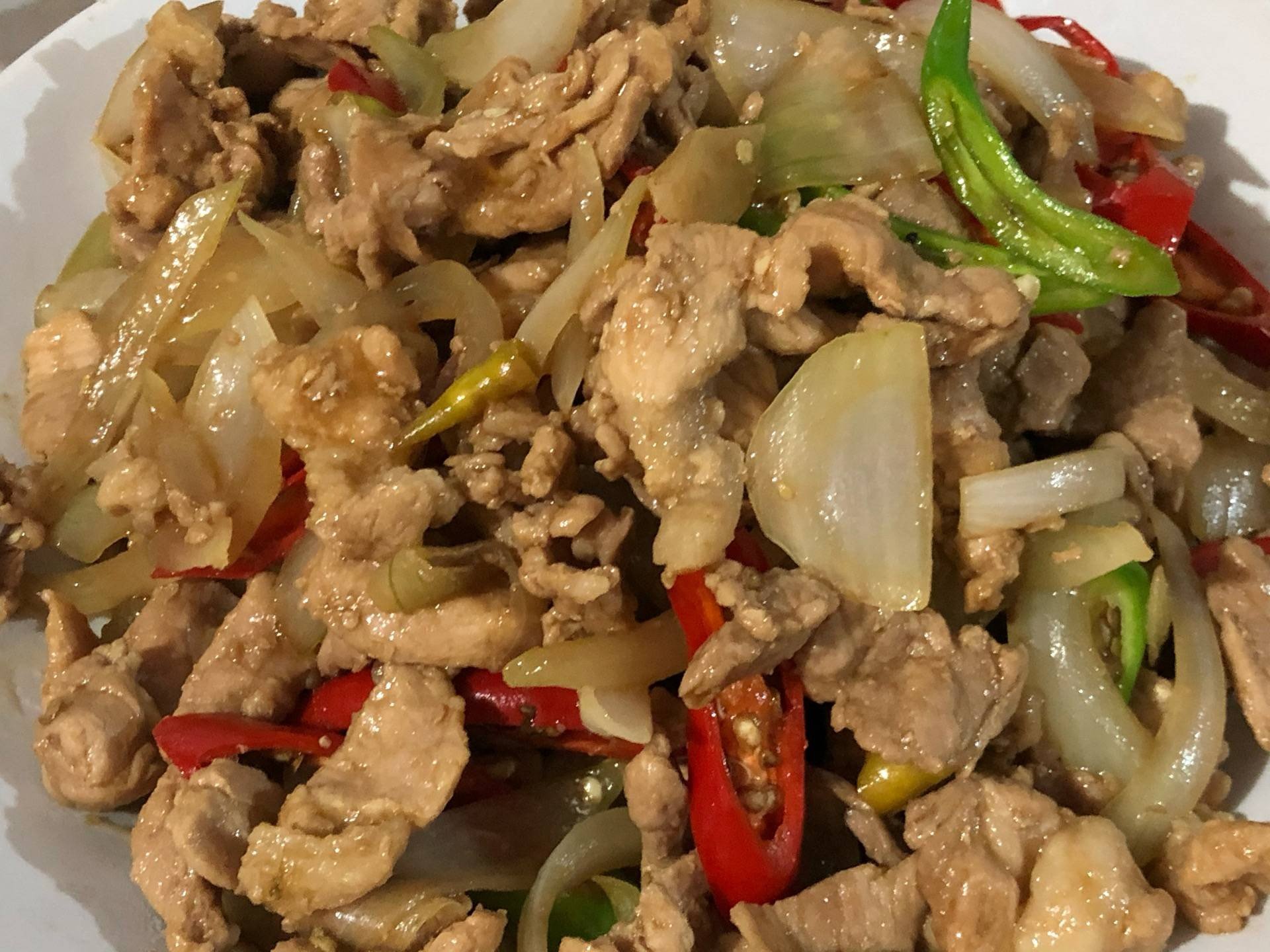 ผัดพริกหมู