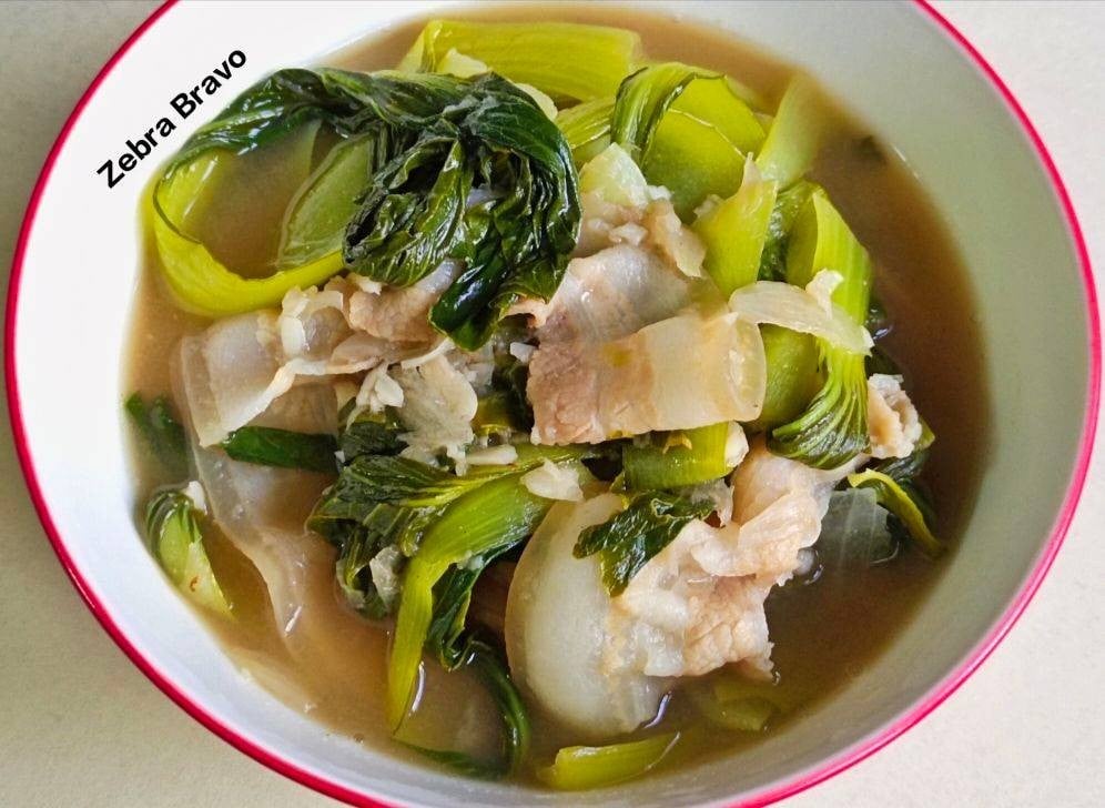 สามชั้นสไลซ์ต้มกะปิ 🍲