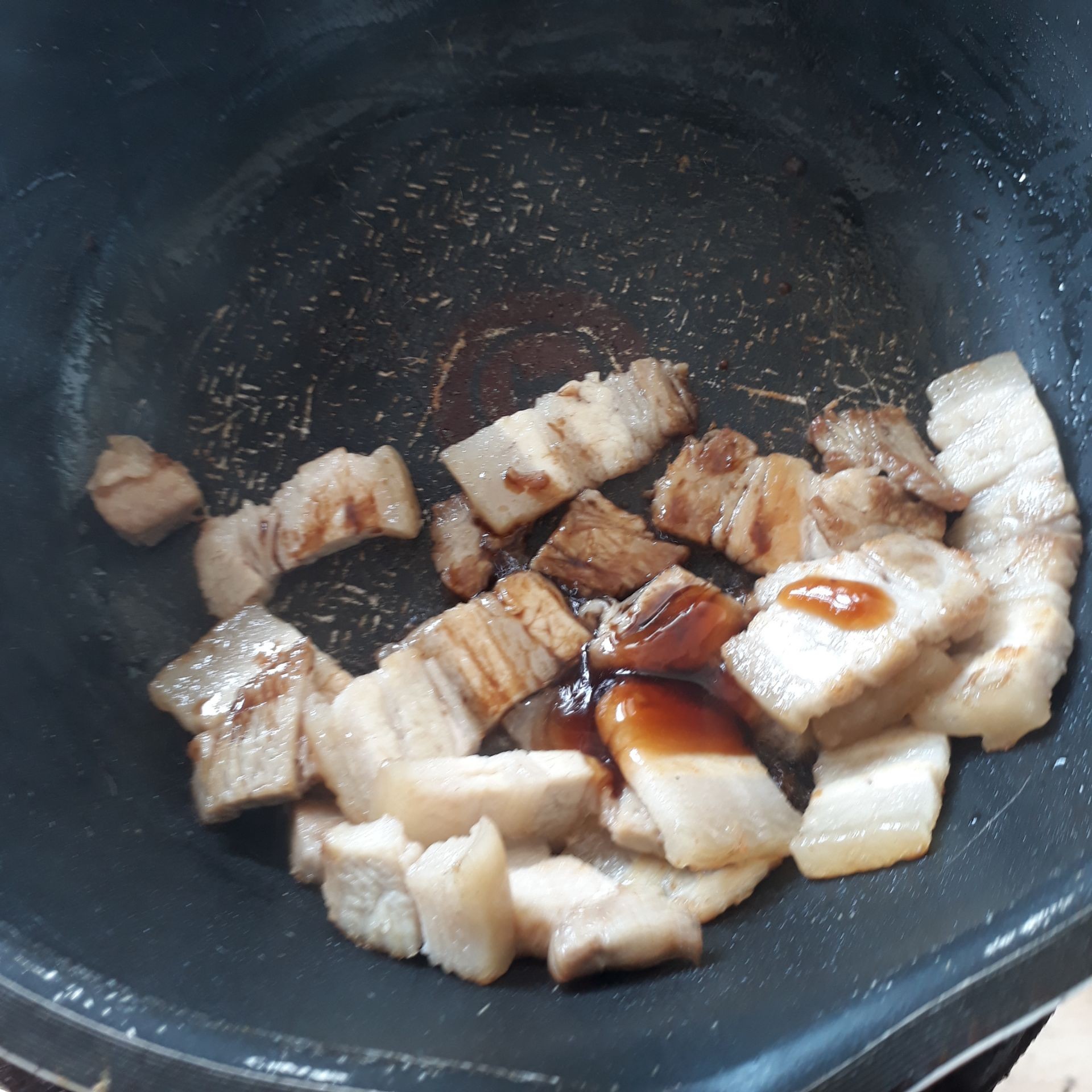 หมูสามชั้นผัดซีอิ้ว