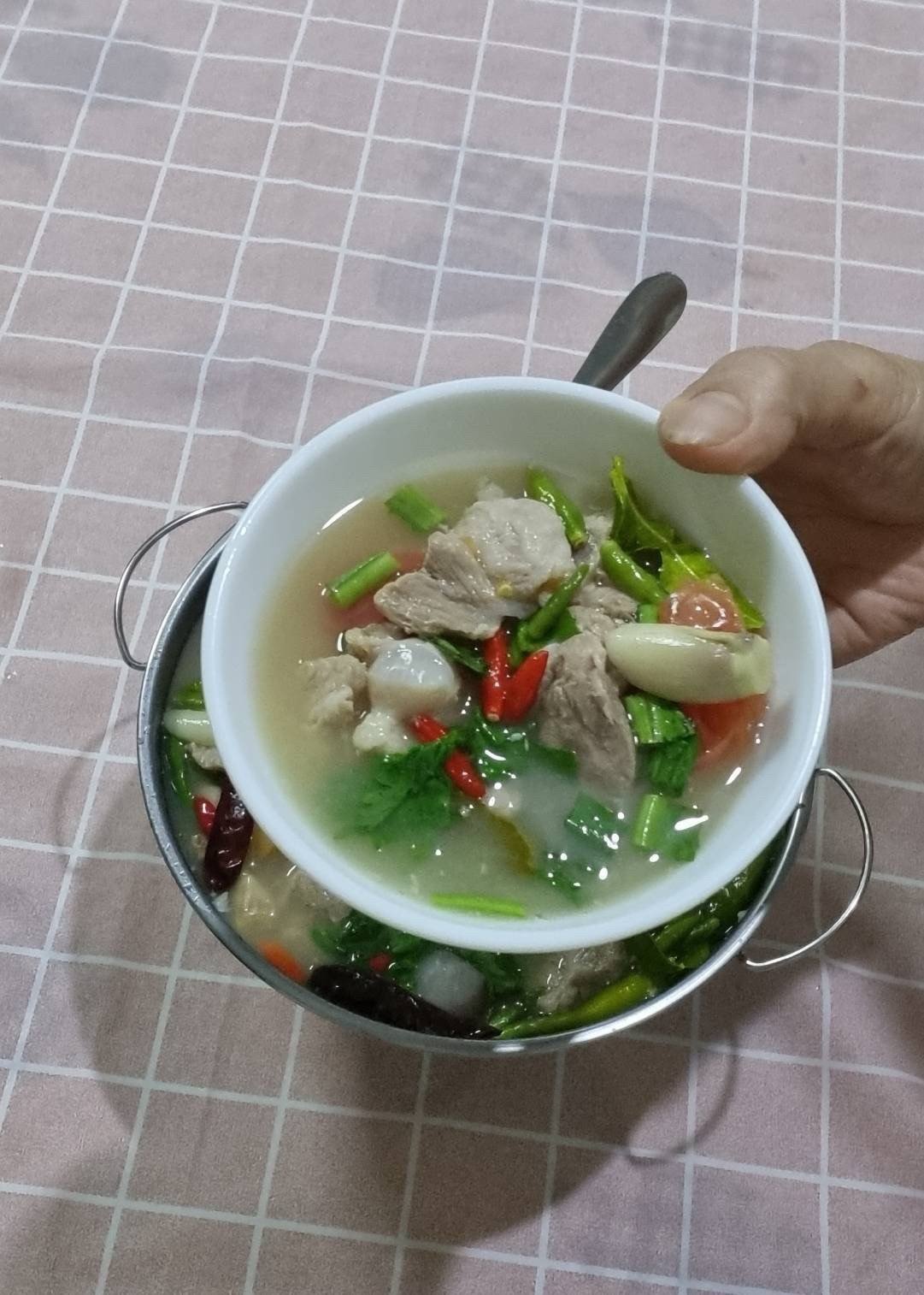 ต้มแซ่บกระดูกหมูอ่อน
