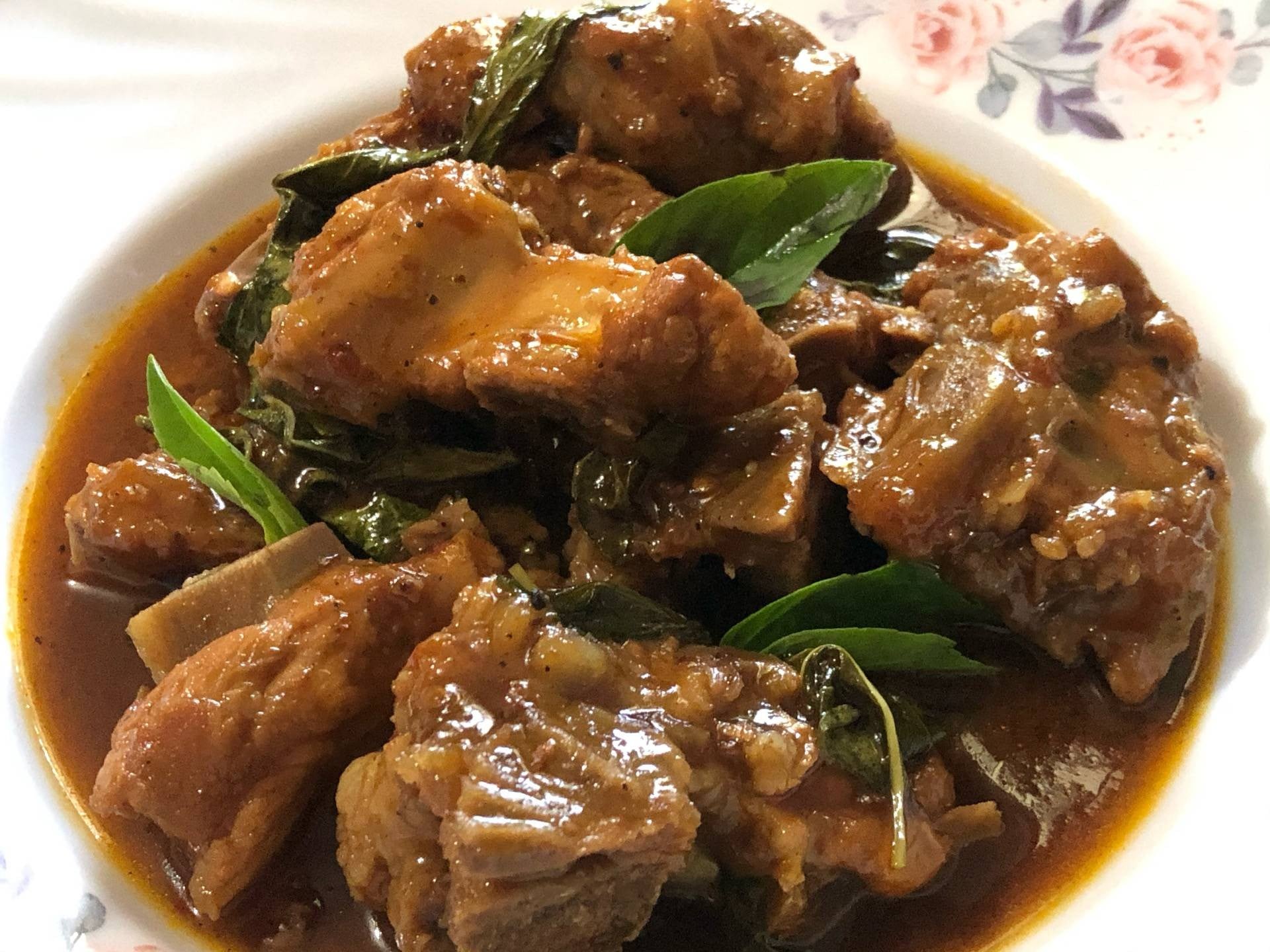 ซี่โครงหมูผัดซอส