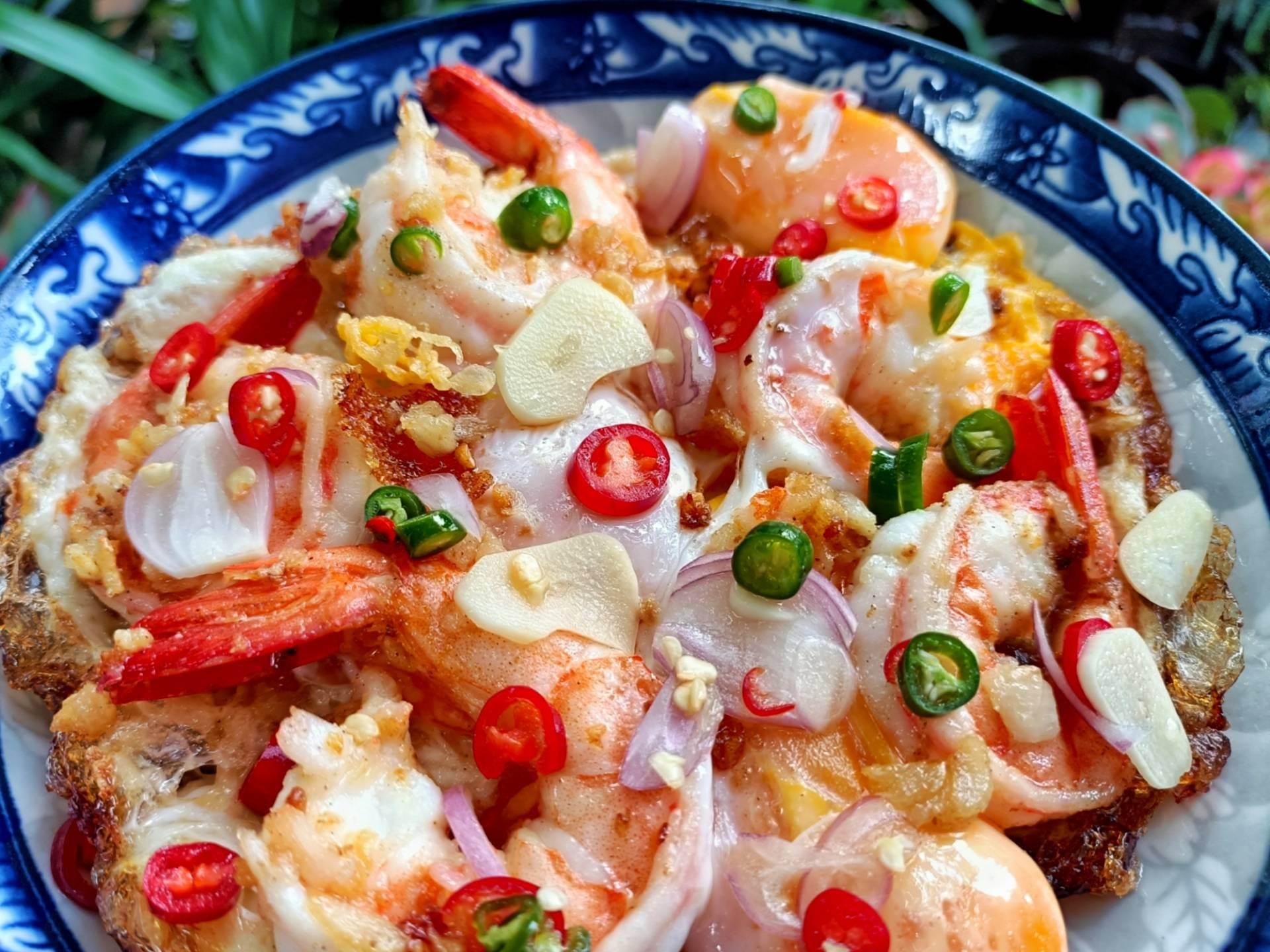 ไข่เบียดกุ้ง 🍤🍳