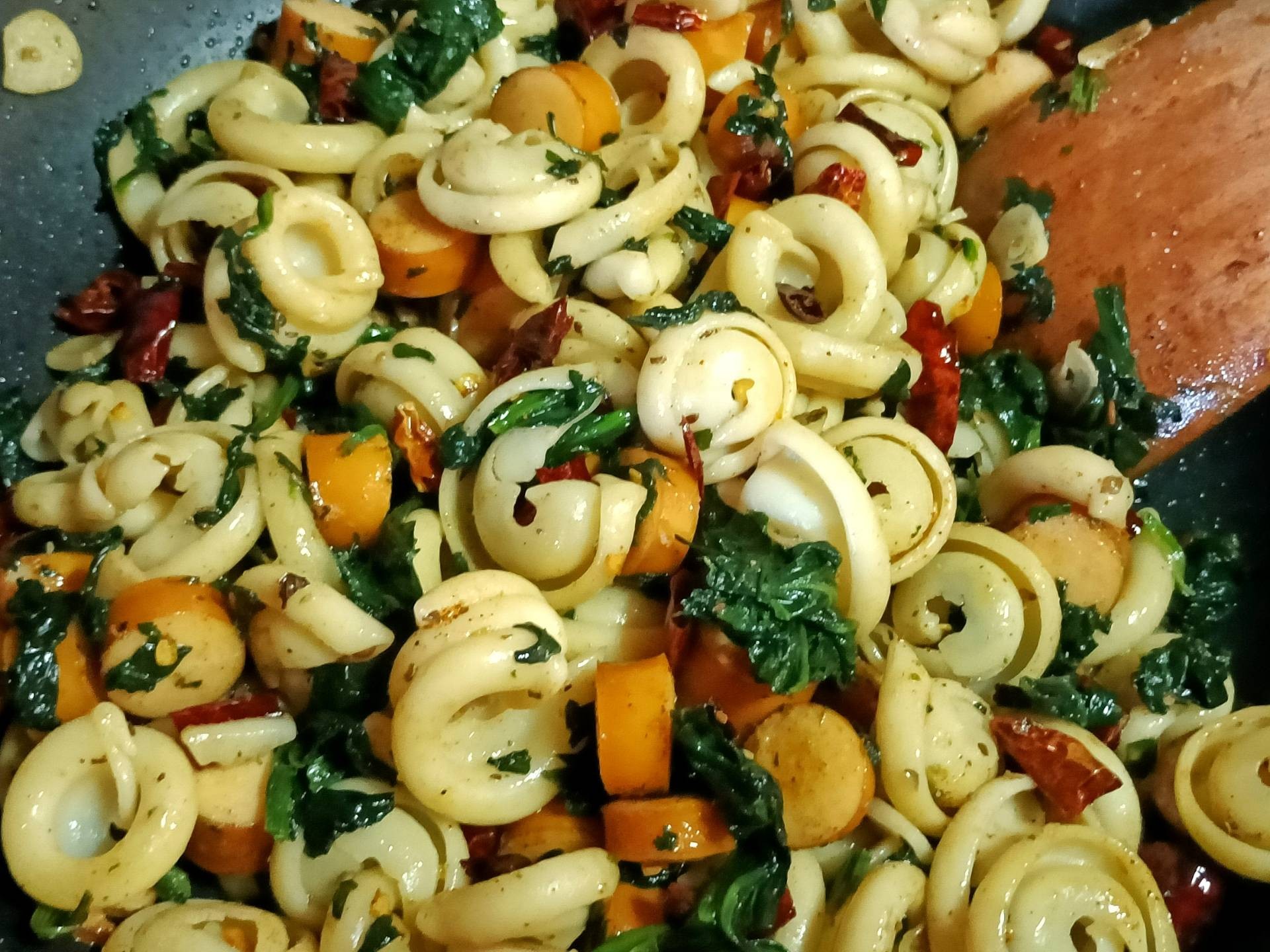 Orecchiette w Dried Chili And Sausages