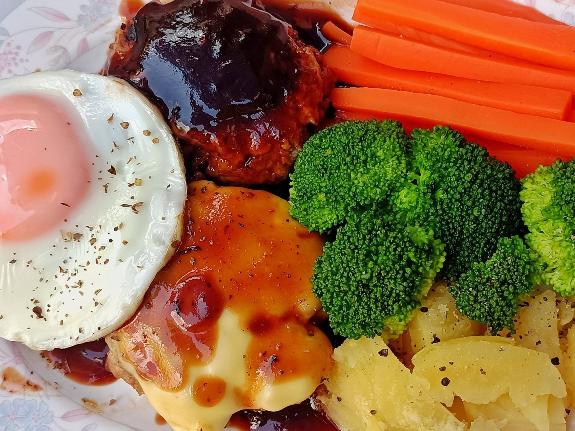 Japanese hamburg steak ,, แฮมเบิร์ก 🥦