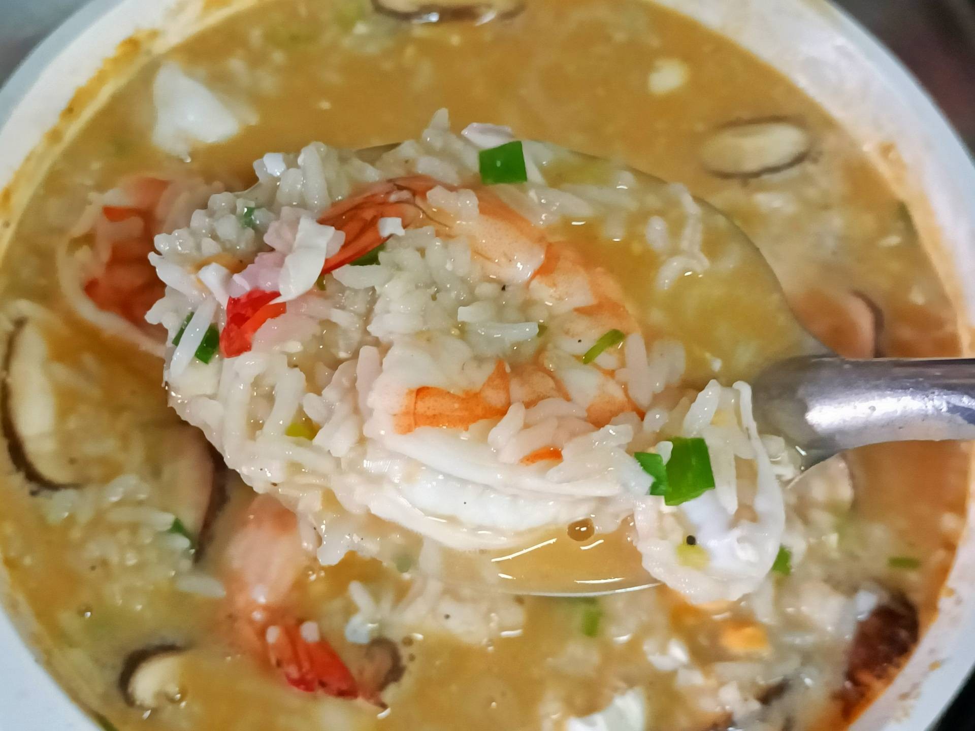 ข้าวต้มไข่เค็มซีฟู้ด