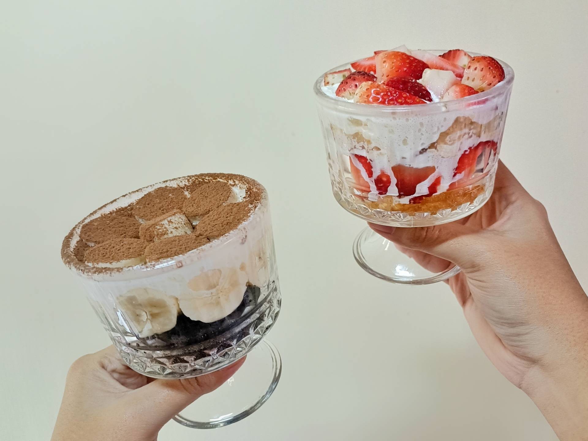 🍓 Strawberry butter cake parfait 🧈