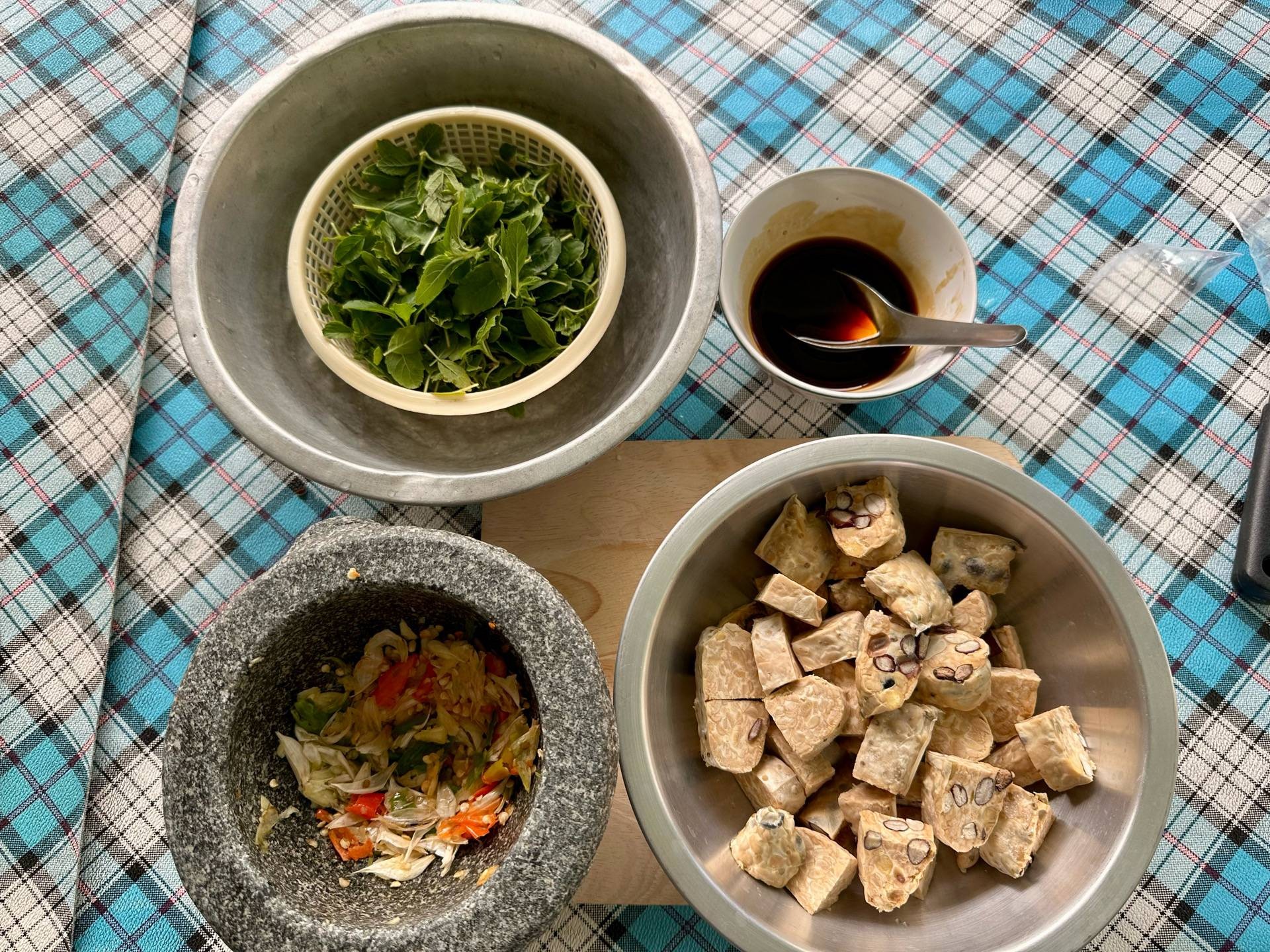 ผัดกะเพราเทมเป้(สูตรคลีน... มั้ง)