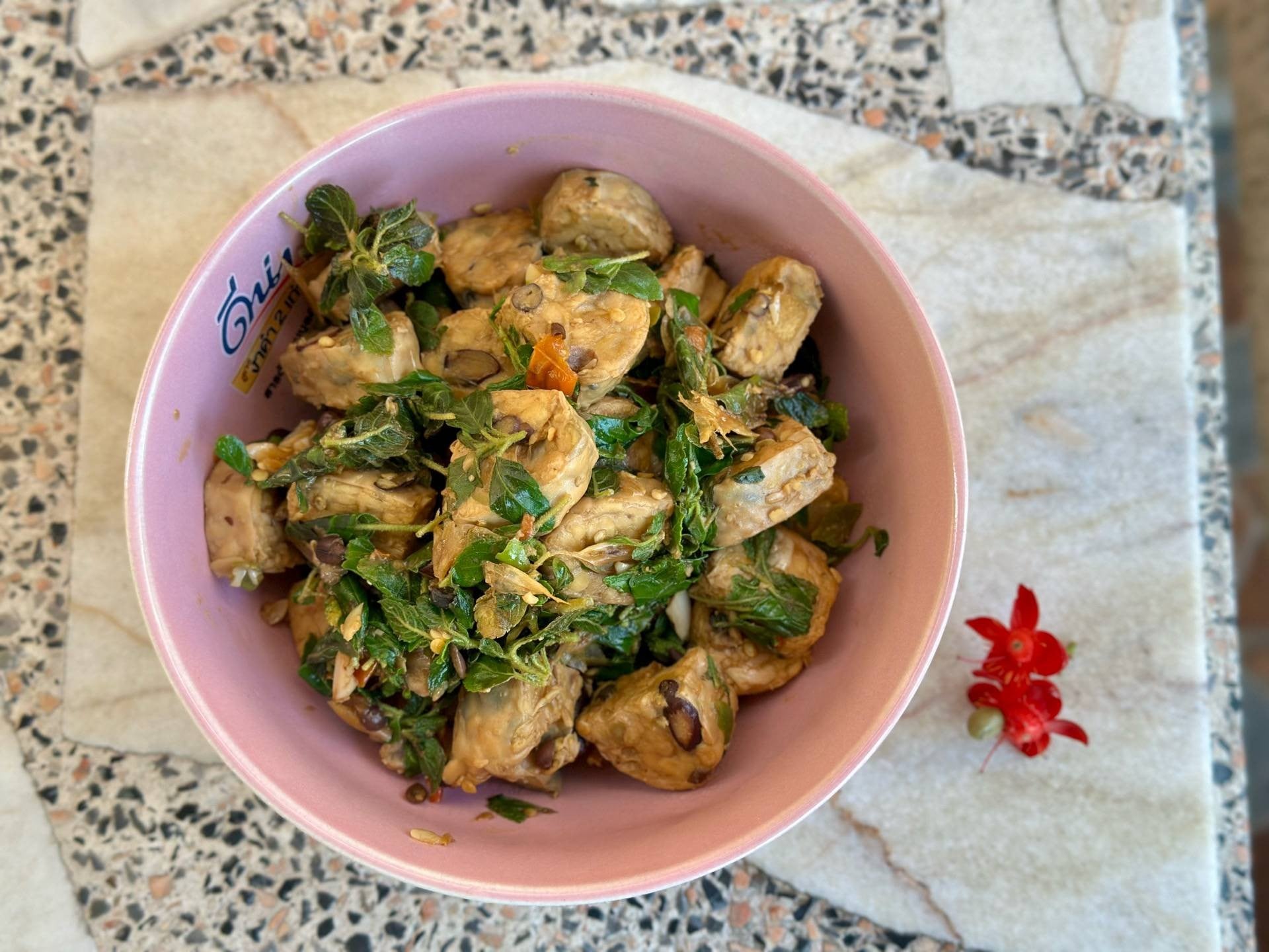 ผัดกะเพราเทมเป้(สูตรคลีน... มั้ง)