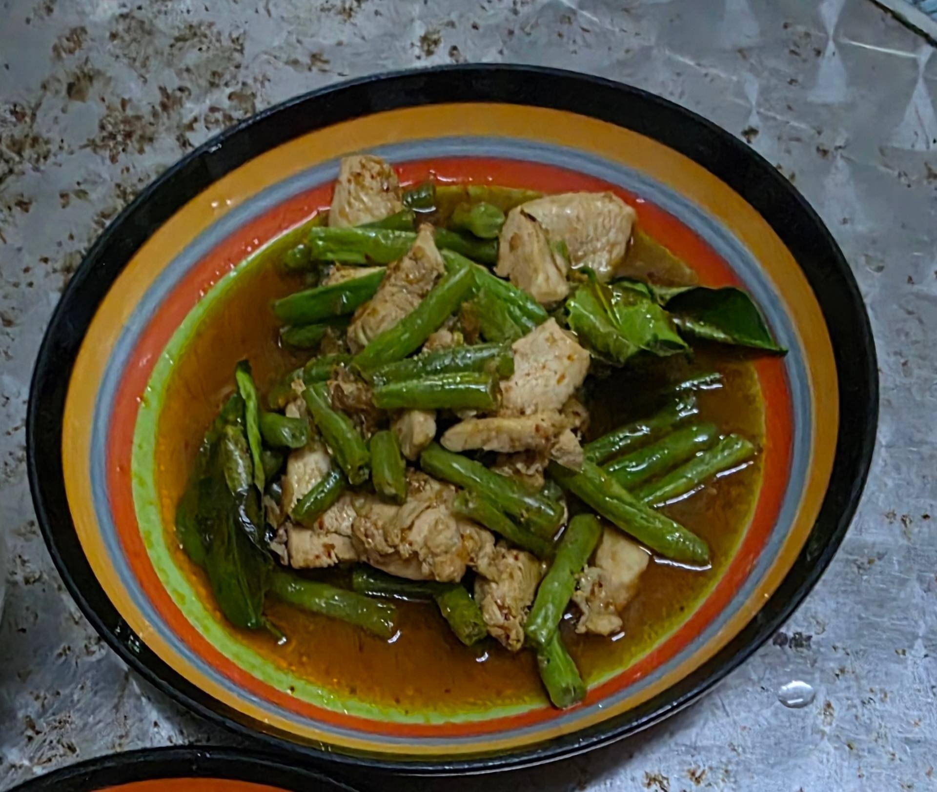 ผัดถั่วฝักยาว