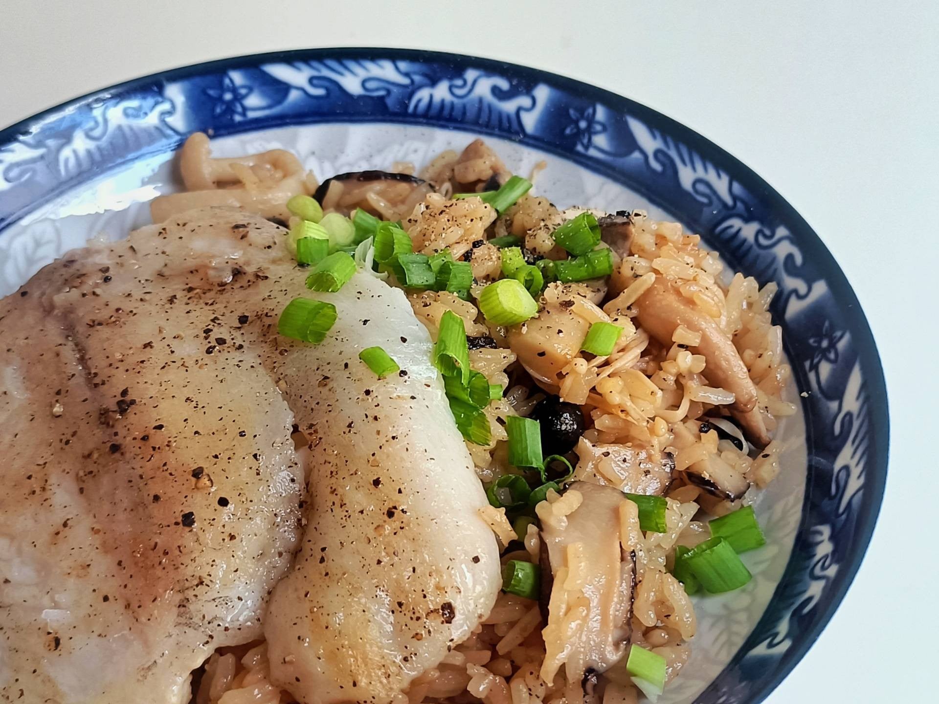 ข้าวอบเห็ด & ปลาย่าง