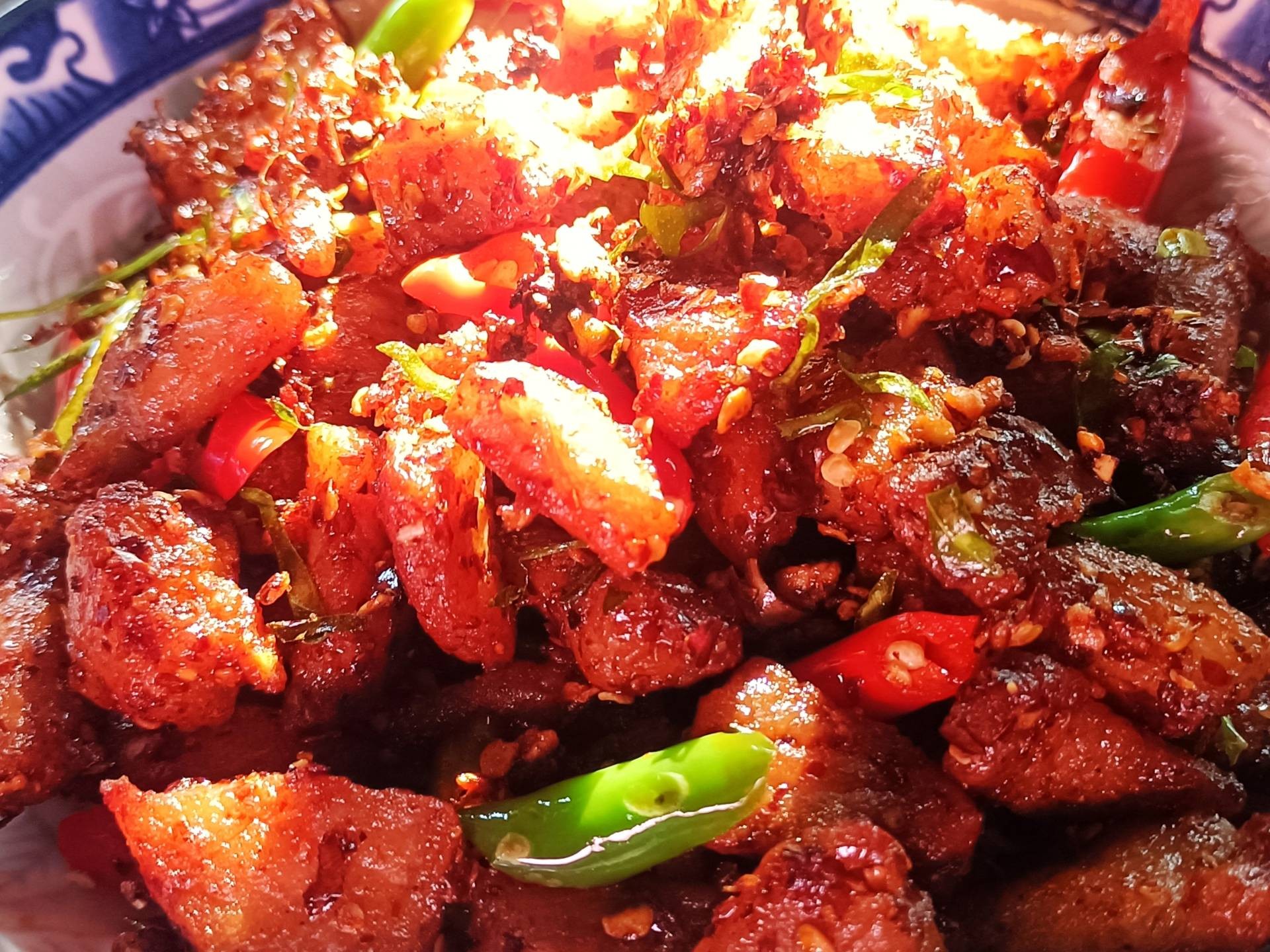 หมูคั่วพริก 🌶️🧄