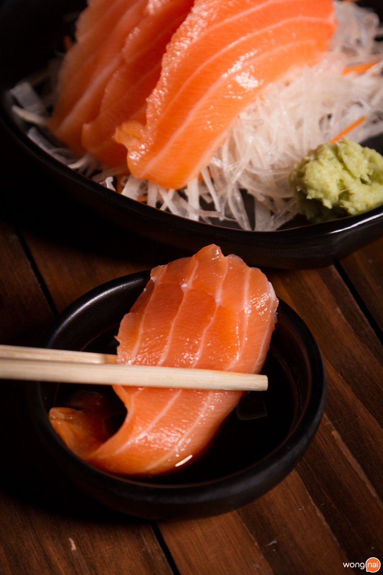 เมนู Salmon Sashimi ร้าน Kita Yakitori & Grilled Seafood เชียงใหม่