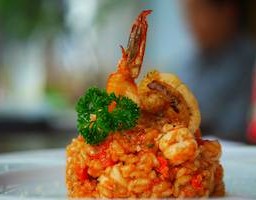 RISOTTO PRAWN WITH LOBSTER SAUCE
